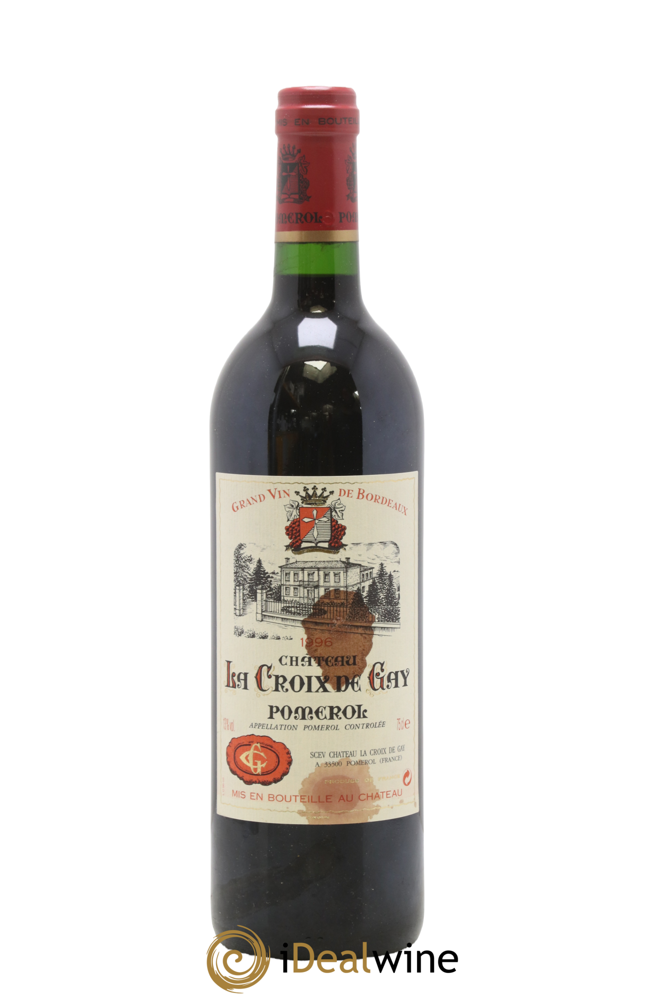 Château la Croix de Gay 1996 - Lot of 1 bottle - 0