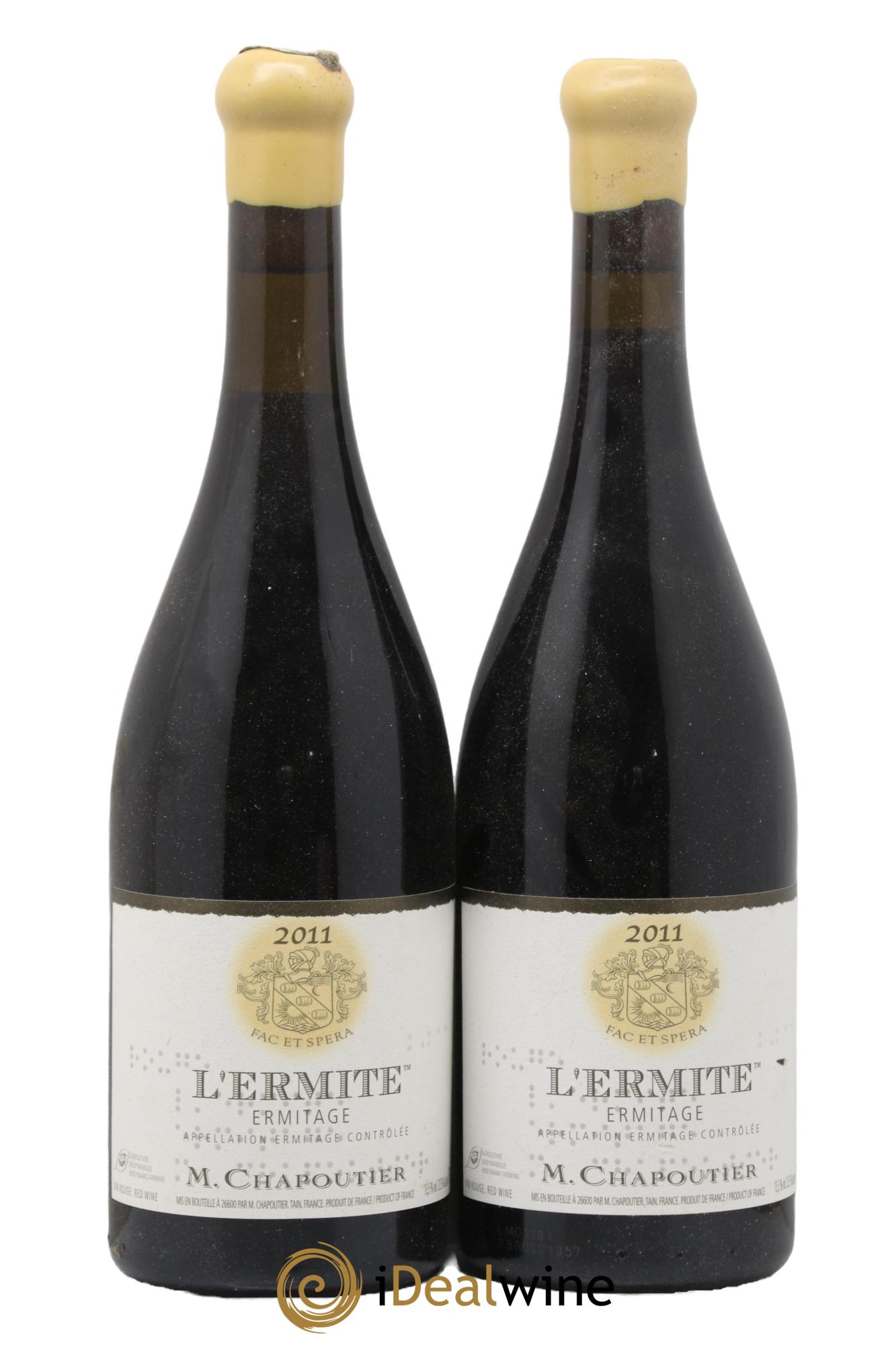 Hermitage Ermitage l'Ermite Chapoutier 2011 - Lot de 2 bouteilles - 0