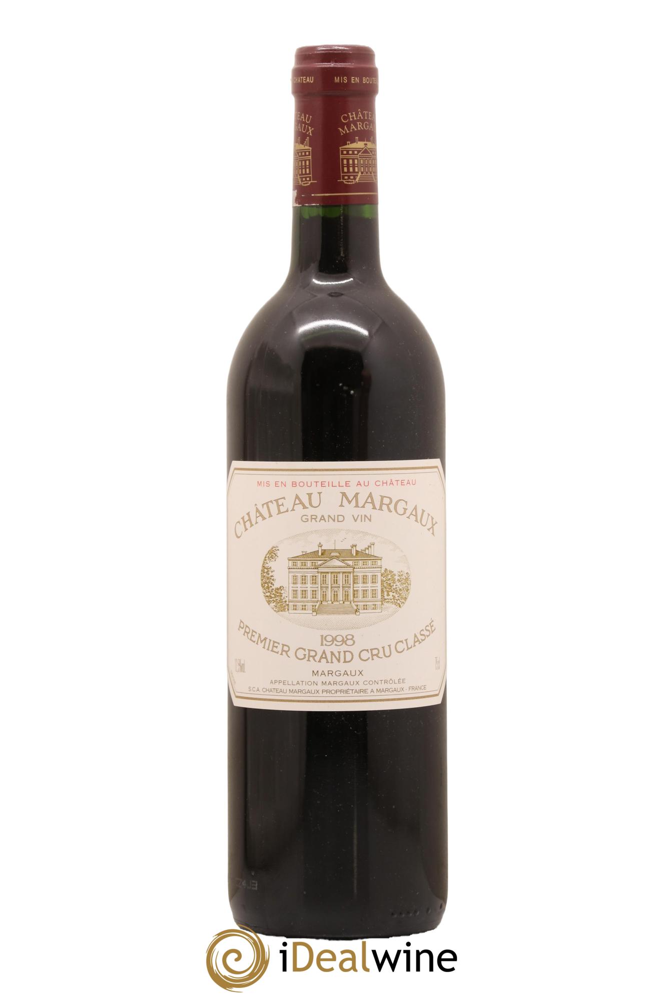 Château Margaux 1er Grand Cru Classé 1998 - Lot de 1 bouteille - 0