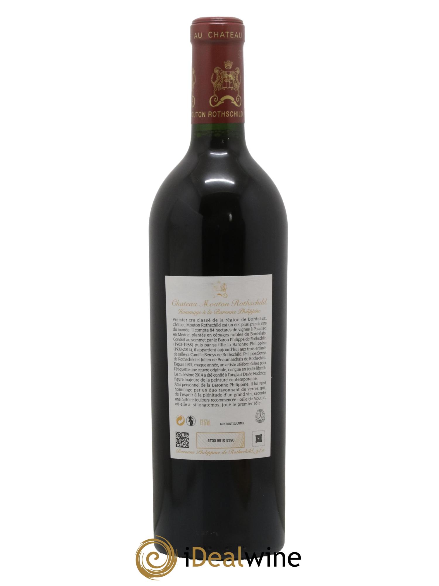 Château Mouton Rothschild 1er Grand Cru Classé 2014 - Lot de 1 bouteille - 1