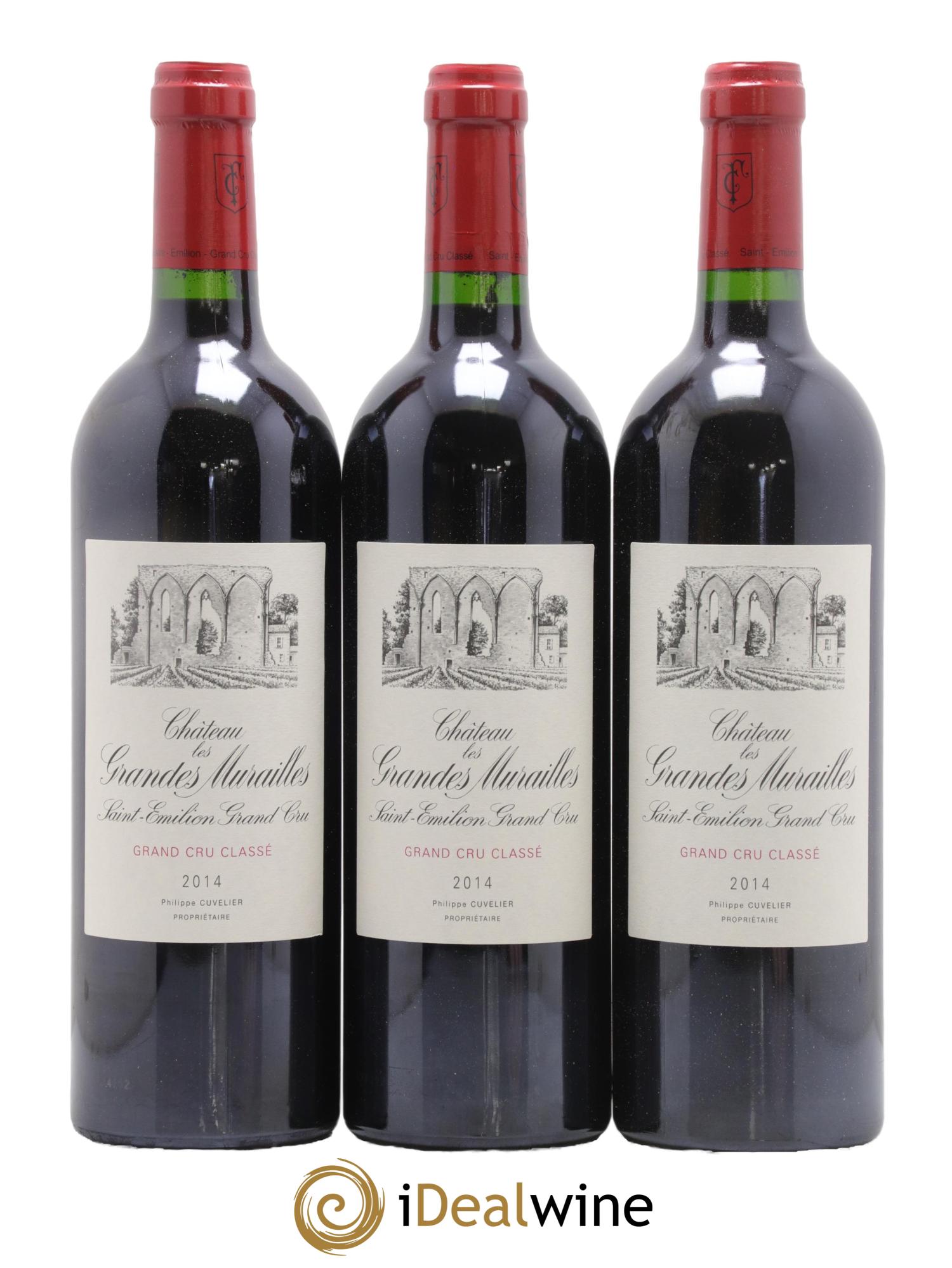 Château les Grandes Murailles Grand Cru Classé  2014 - Lot of 6 bottles - 1