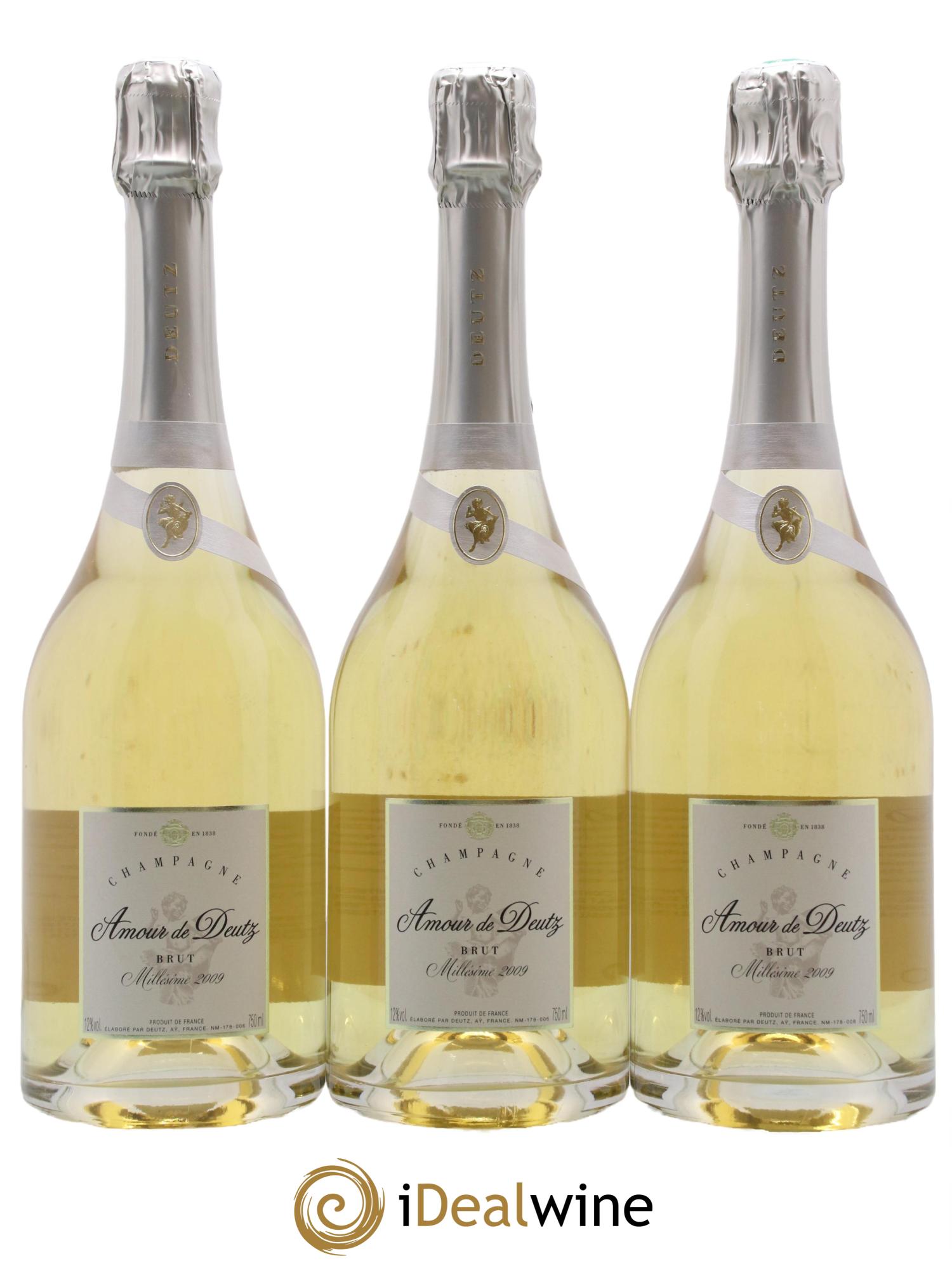 Amour de Deutz Brut Deutz 2009 - Lot of 3 bottles - 0