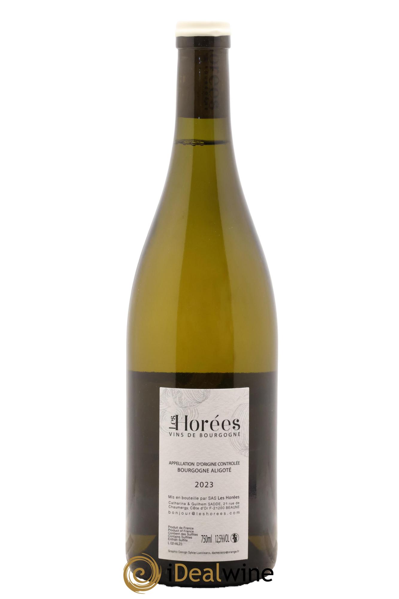 Bourgogne Aligoté En Coulezain Les Horées 2023 - Lot de 1 bouteille - 1