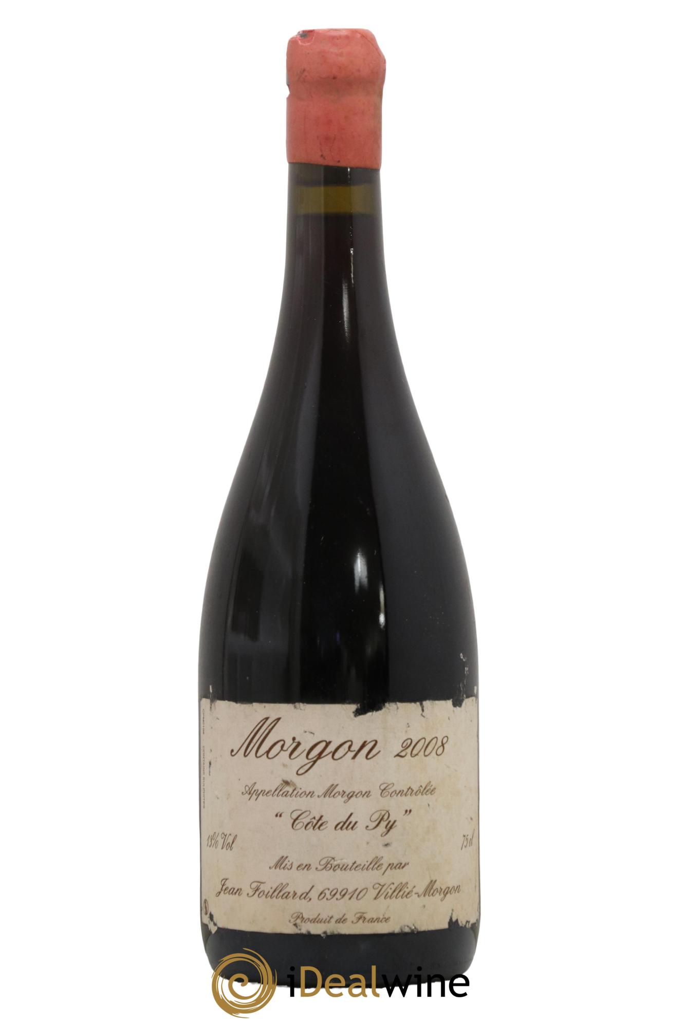 Morgon Côte du Py Jean Foillard 2008 - Posten von 1 Flasche - 0