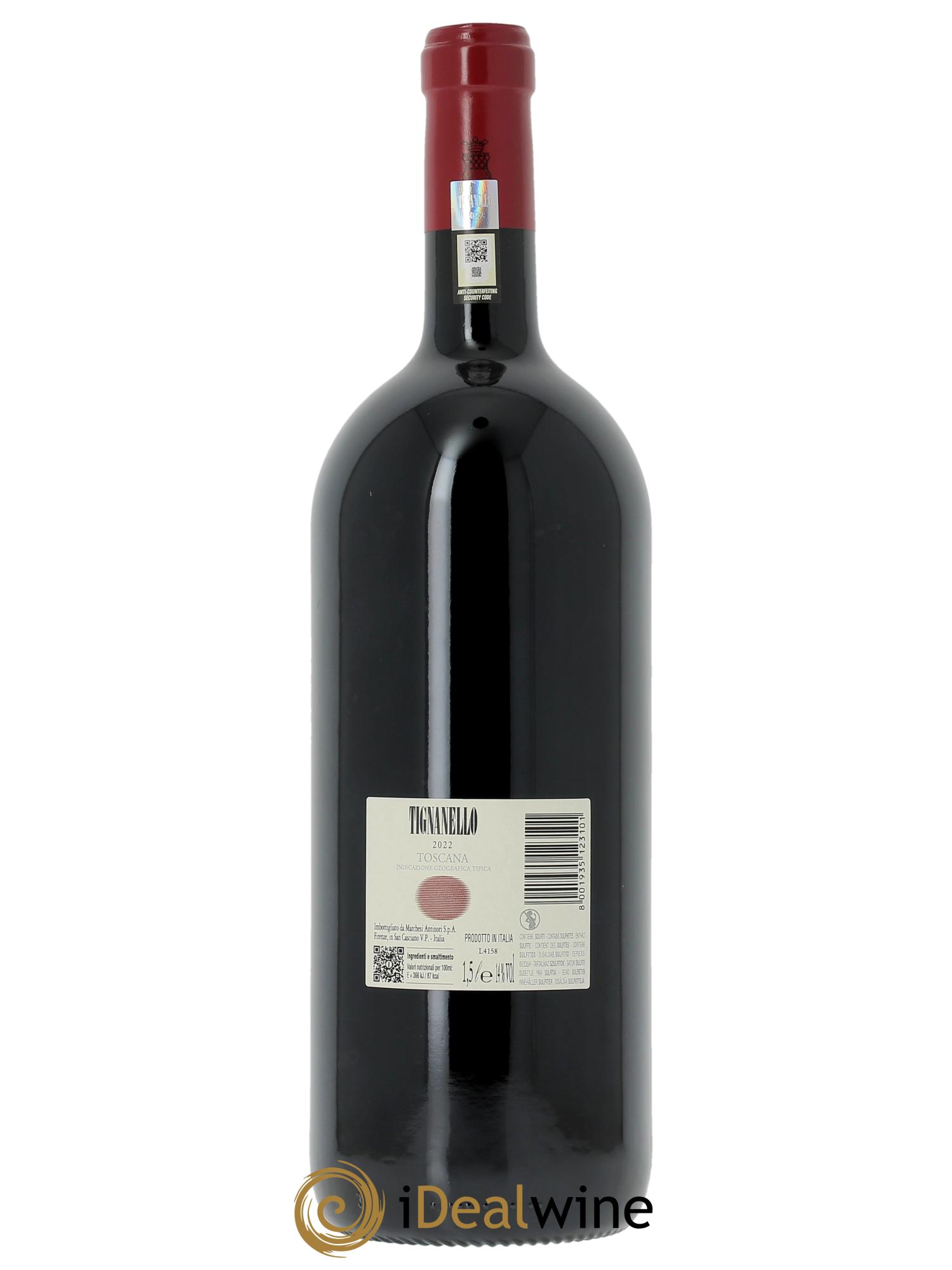 Toscana IGT Tignanello Tenuta Tignanello - Marchesi Antinori 2022 - Lot of 1 magnum - 2