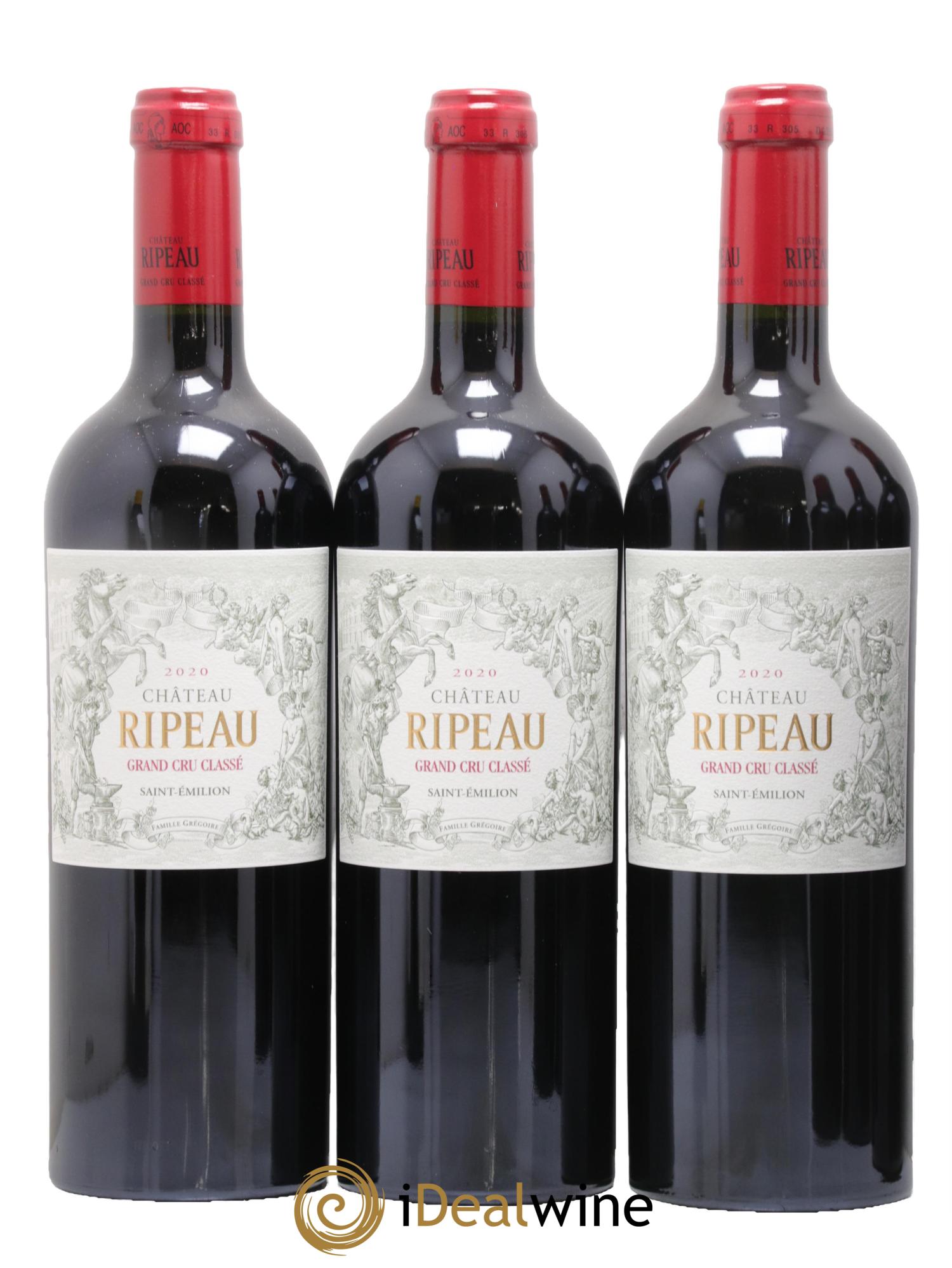 Château Ripeau Grand Cru Classé 2020 - Lot de 6 bouteilles - 1