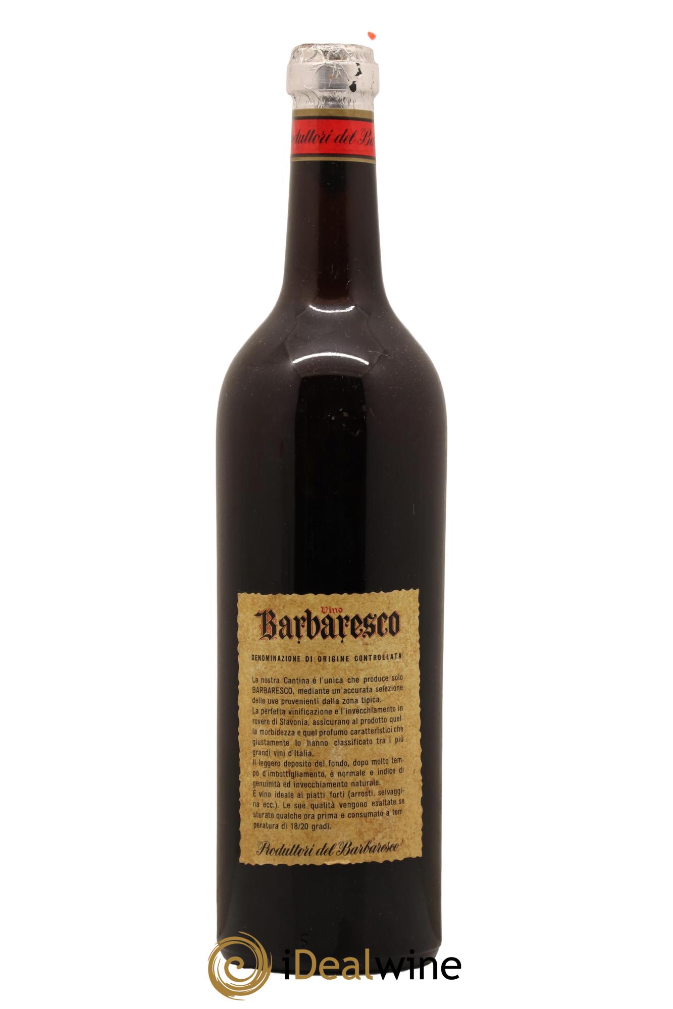 Barbaresco DOCG Riserva Produttori del Barbaresco 1961 - Lot de 1 bouteille - 1