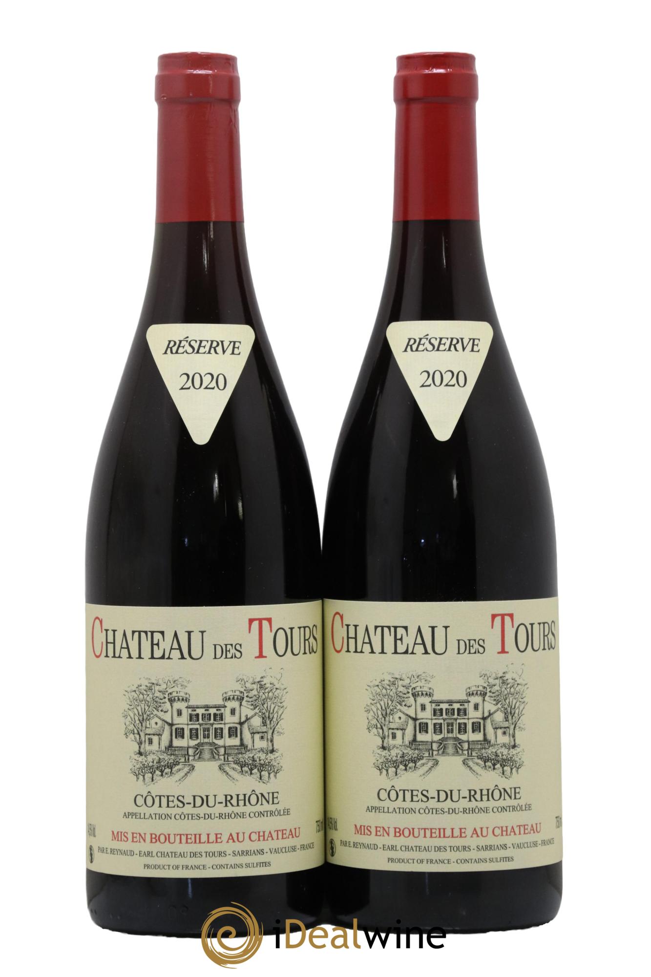 Côtes-du-Rhône Château des Tours Emmanuel Reynaud 2020 - Lot of 2 bottles - 0