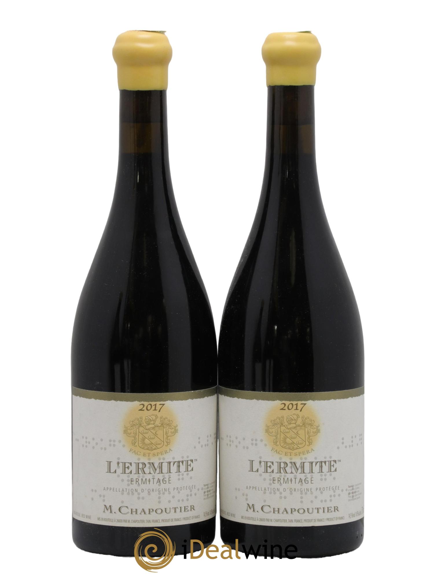 Hermitage Ermitage l'Ermite Chapoutier 2017 - Lot of 2 bottles - 0