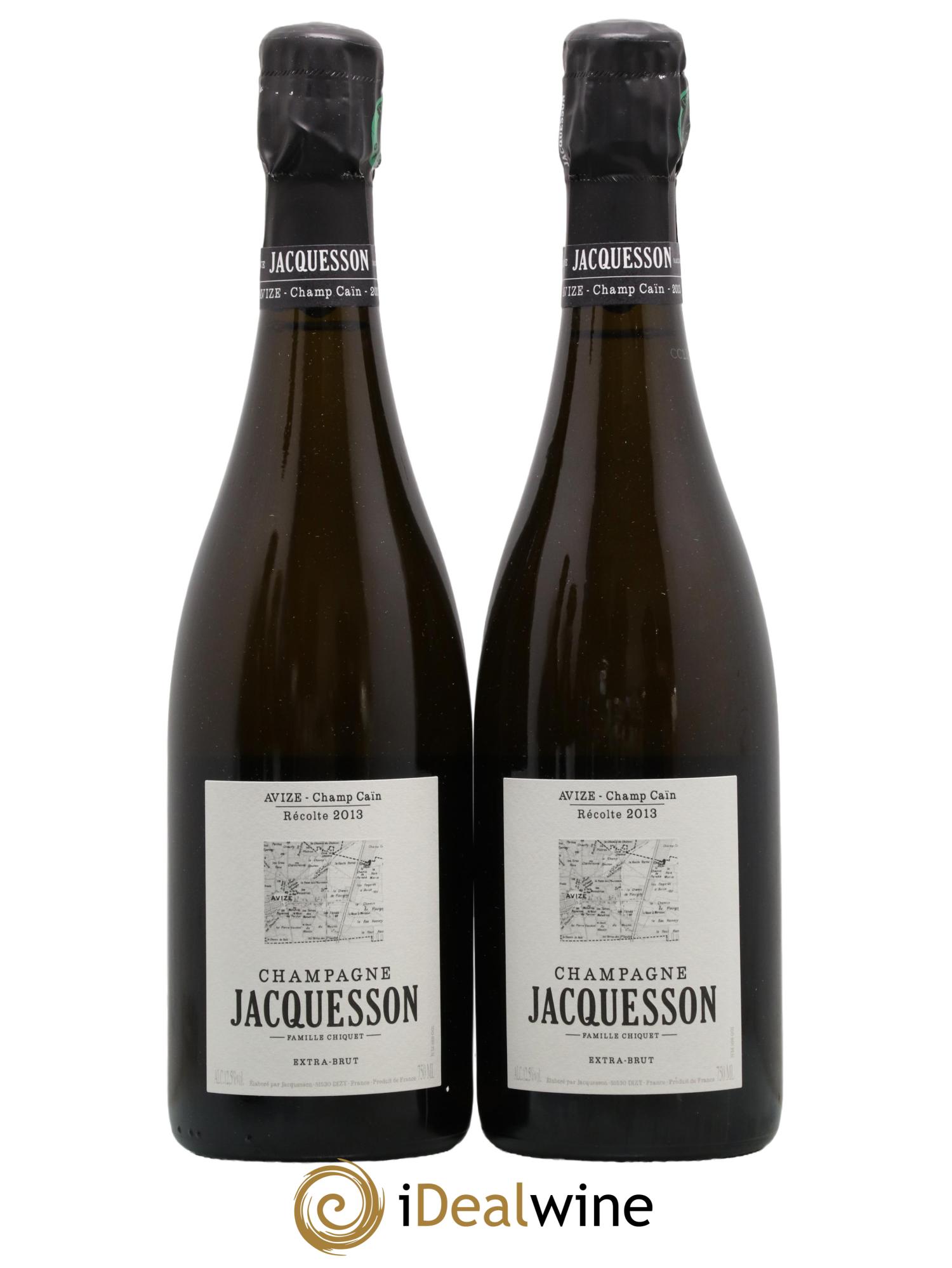 Avize Champ Caïn Extra-Brut Jacquesson 2013 - Lot de 2 bouteilles - 0