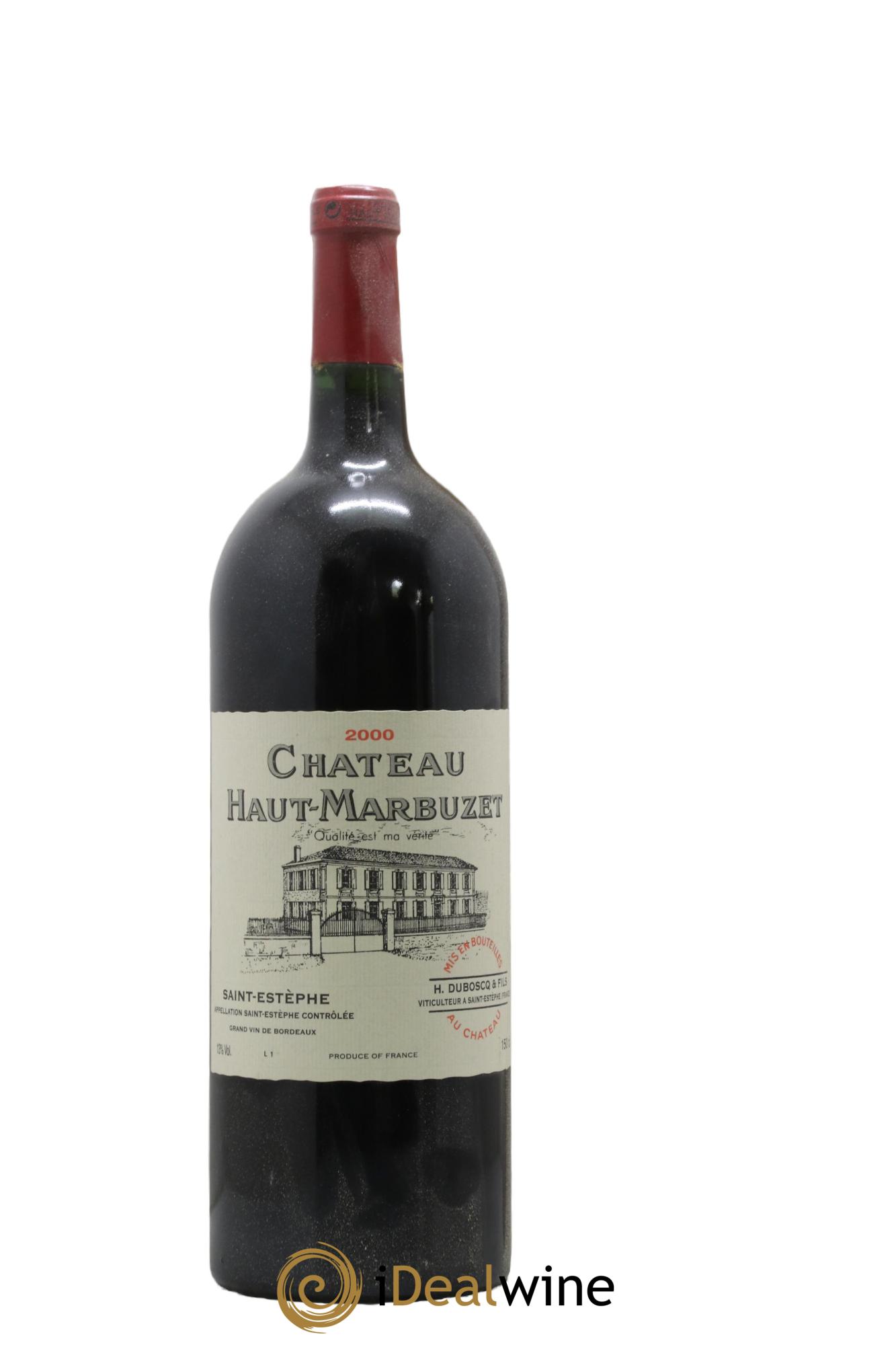 Château Haut Marbuzet 2000 - Lot de 1 magnum - 0