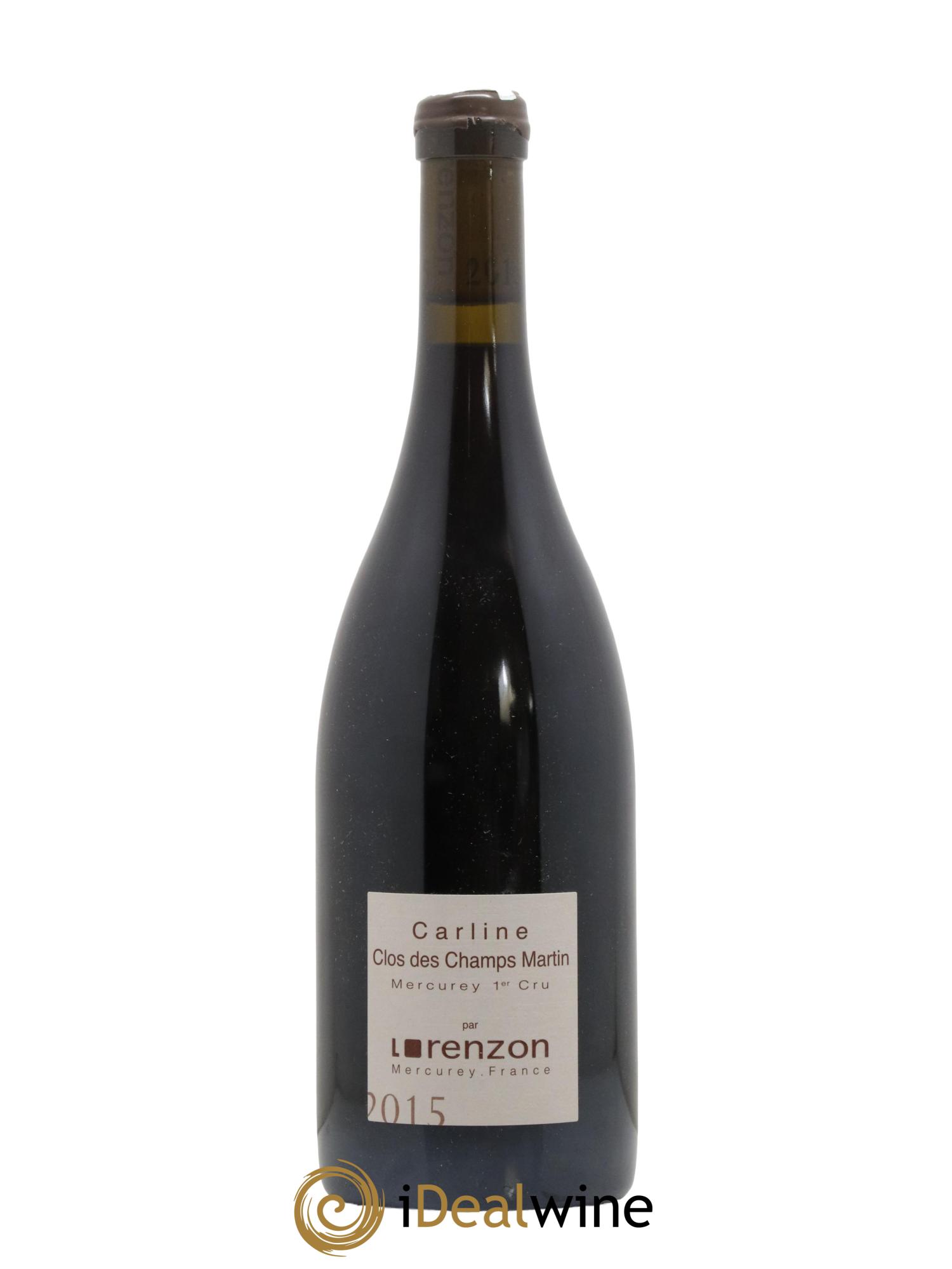 Mercurey 1er Cru Clos des Champs Martin - Carline Bruno Lorenzon Carline Clos des Champs Martin Domaine Lorenzon 2015 - Lot de 1 bouteille - 0