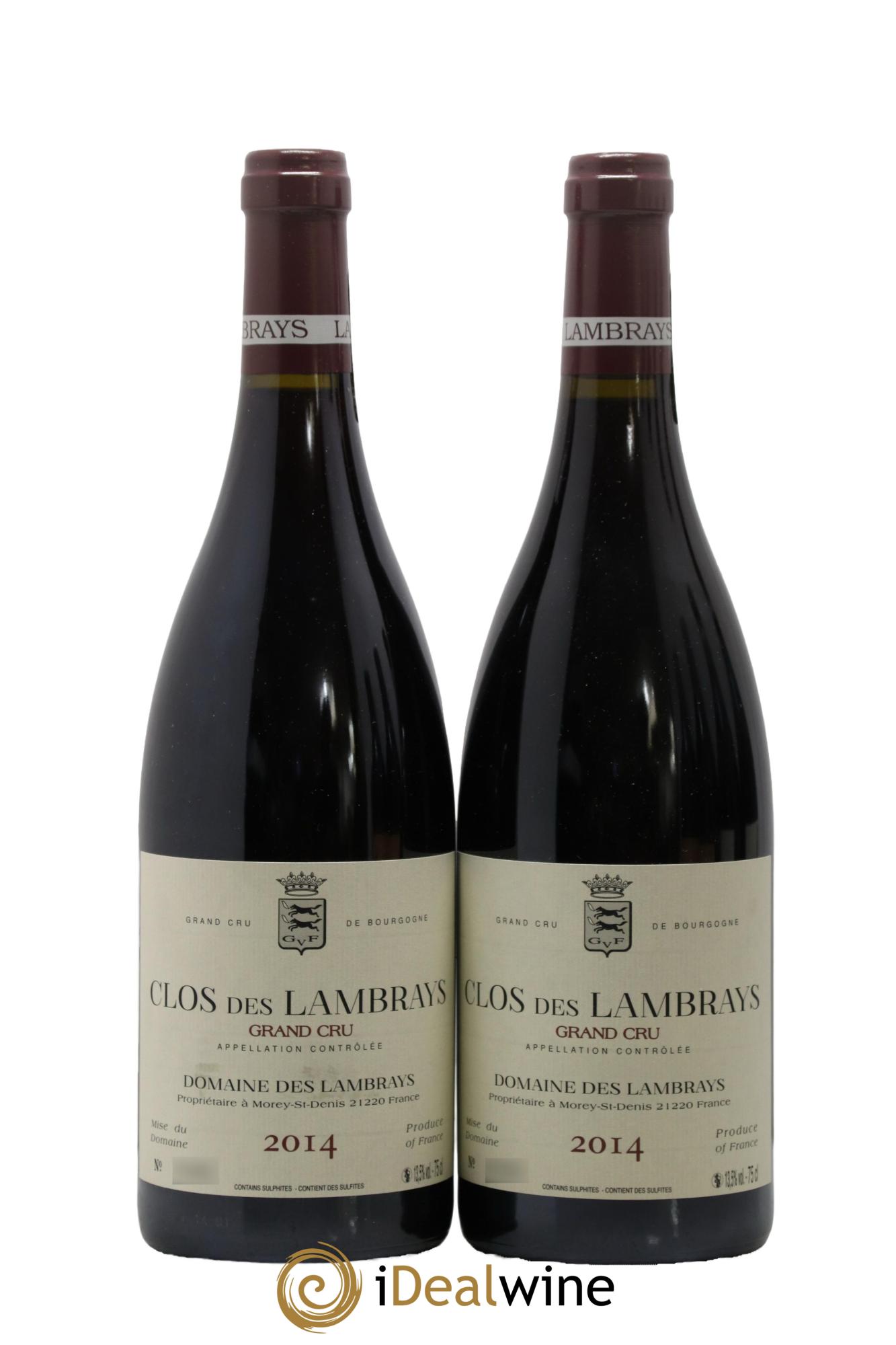 Clos des Lambrays Grand Cru Domaine des Lambrays  2014 - Lotto di 2 bottiglie - 0