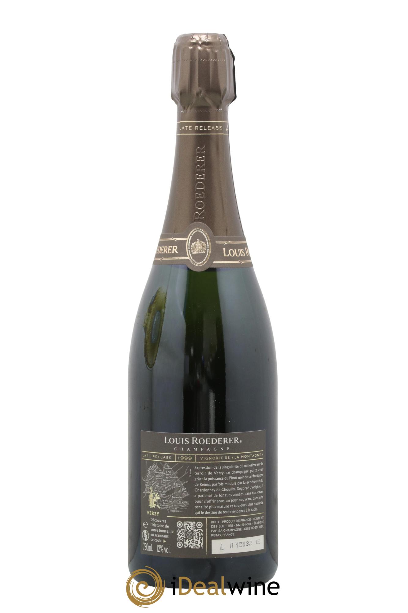 Late Release Louis Roederer 1999 - Lotto di 1 bottiglia - 2