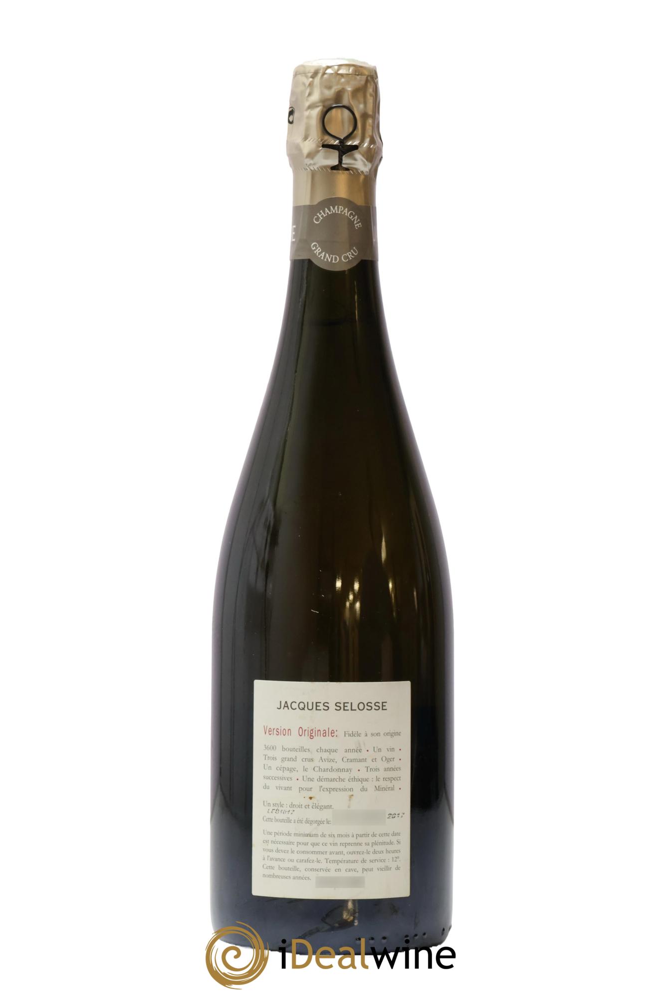 Version Originale Jacques Selosse - Lot of 1 bottle - 1