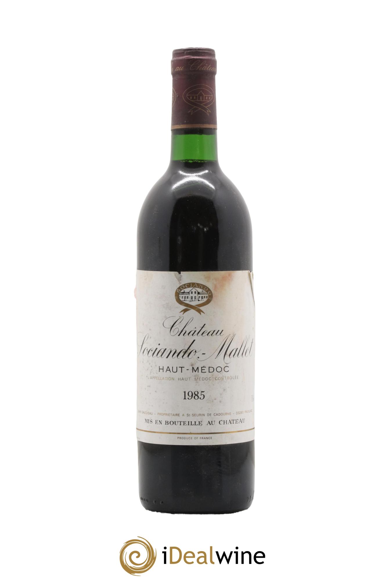 Château Sociando Mallet 1985 - Lotto di 1 bottiglia - 0