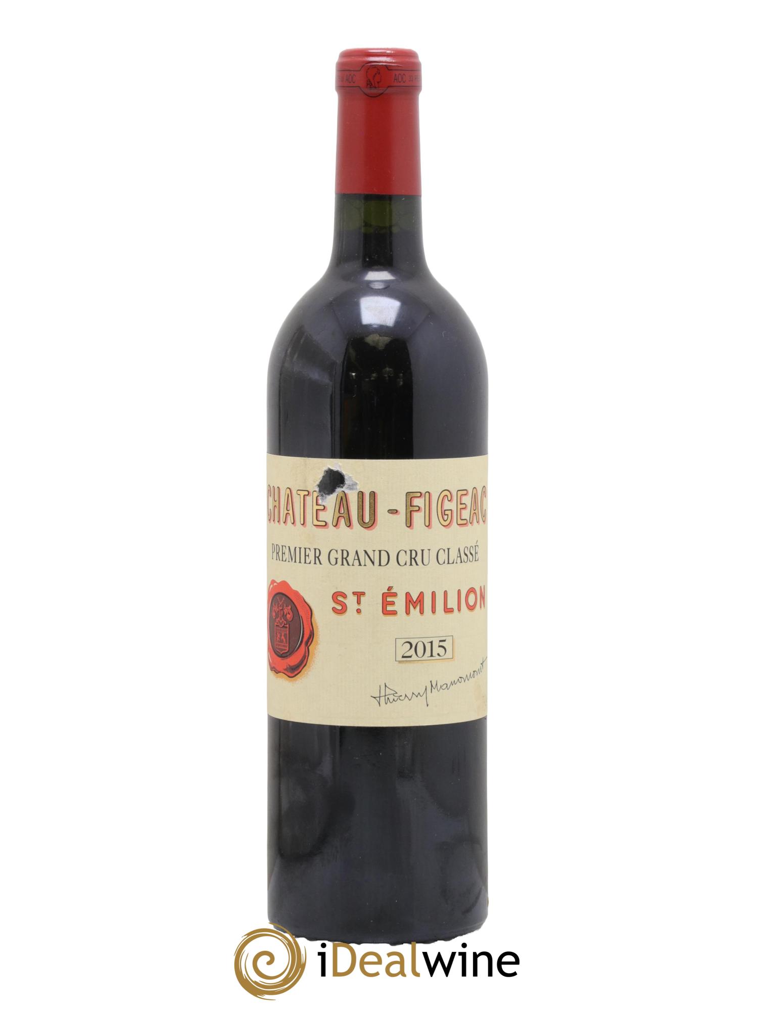 Château Figeac 1er Grand Cru Classé A 2015 - Lot de 1 bouteille - 0