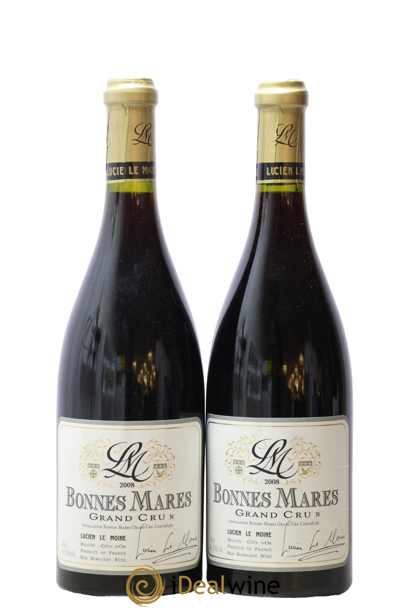 Bonnes-Mares Grand Cru Lucien Le Moine 2008 - Posten von 2 Flaschen - 0