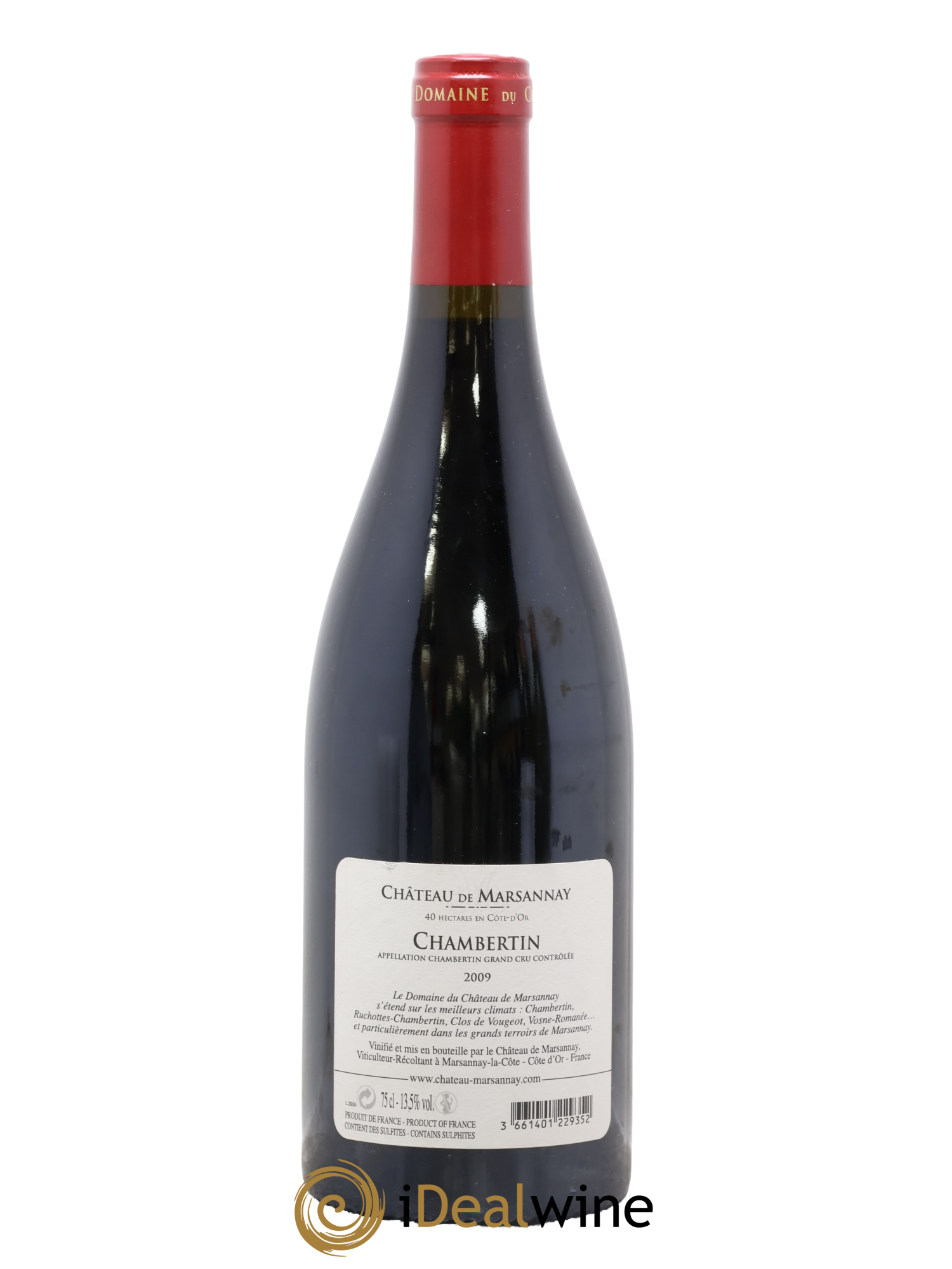 Chambertin Grand Cru Château de Marsannay 2009 - Lot de 1 bouteille - 1