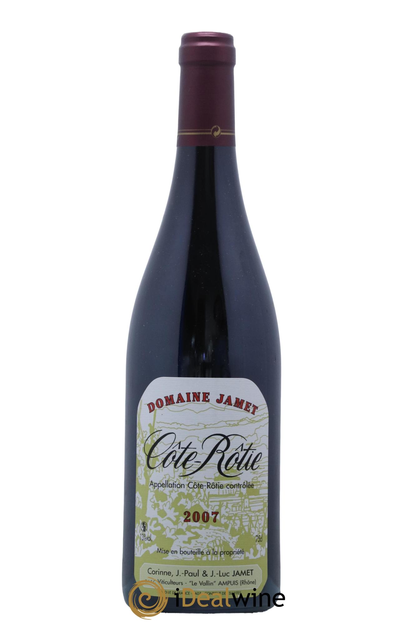 Côte-Rôtie Jamet (Domaine) 2007 - Lot de 1 bouteille - 0