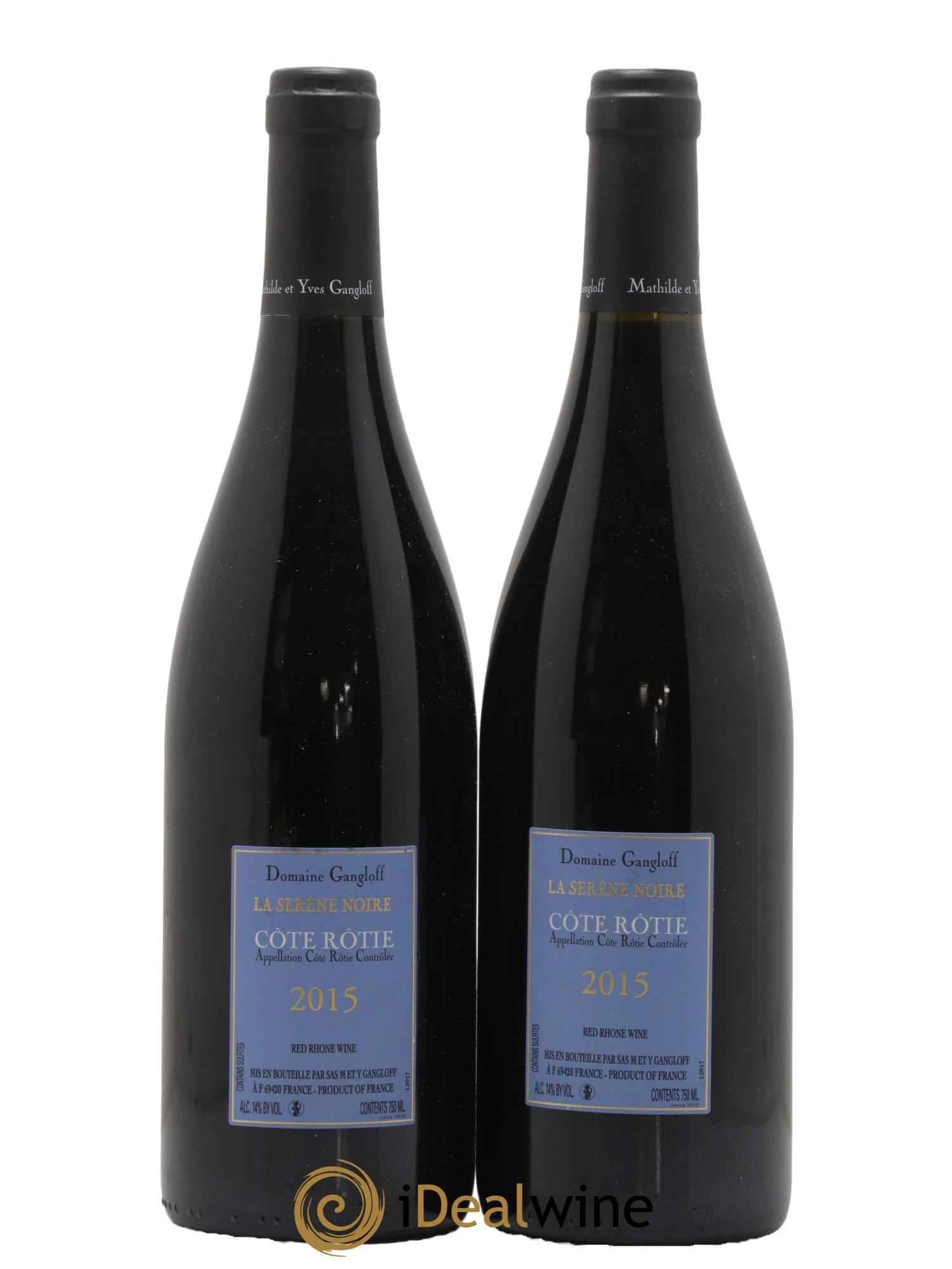 Côte-Rôtie La Sereine Noire Gangloff (Domaine) 2015 - Lot de 2 bouteilles - 1