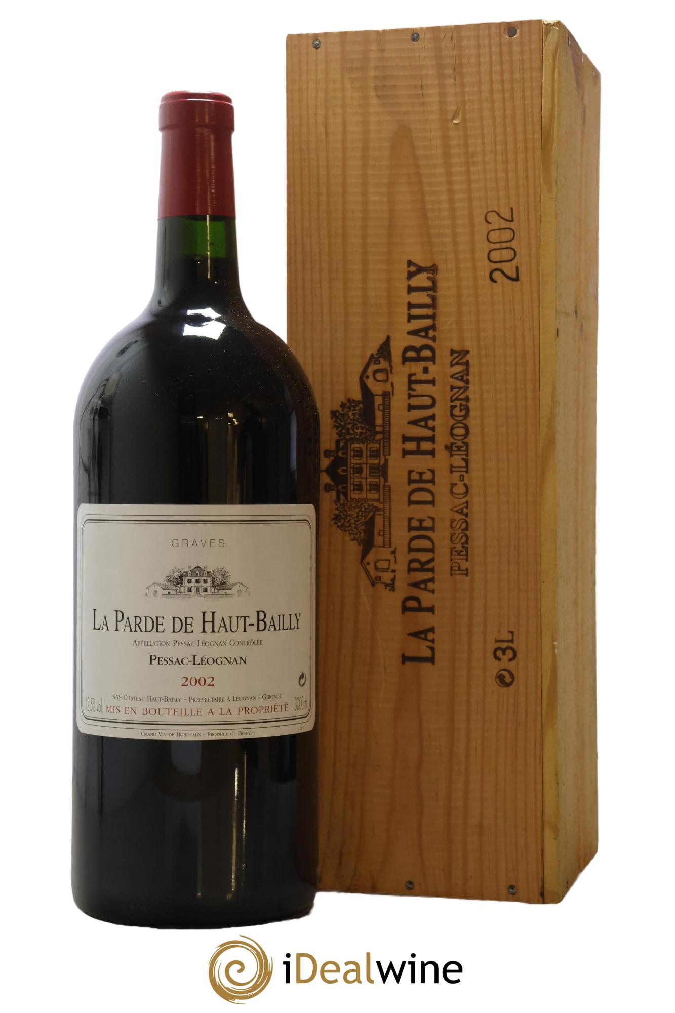 Haut Bailly II (Anciennement La Parde de Haut-Bailly) Second Vin 2002 - Lot de 1 double magnum - 1