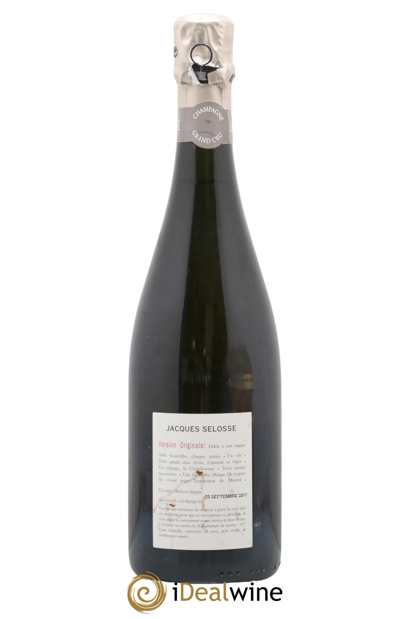 Version Originale Jacques Selosse - Posten von 1 Flasche - 1