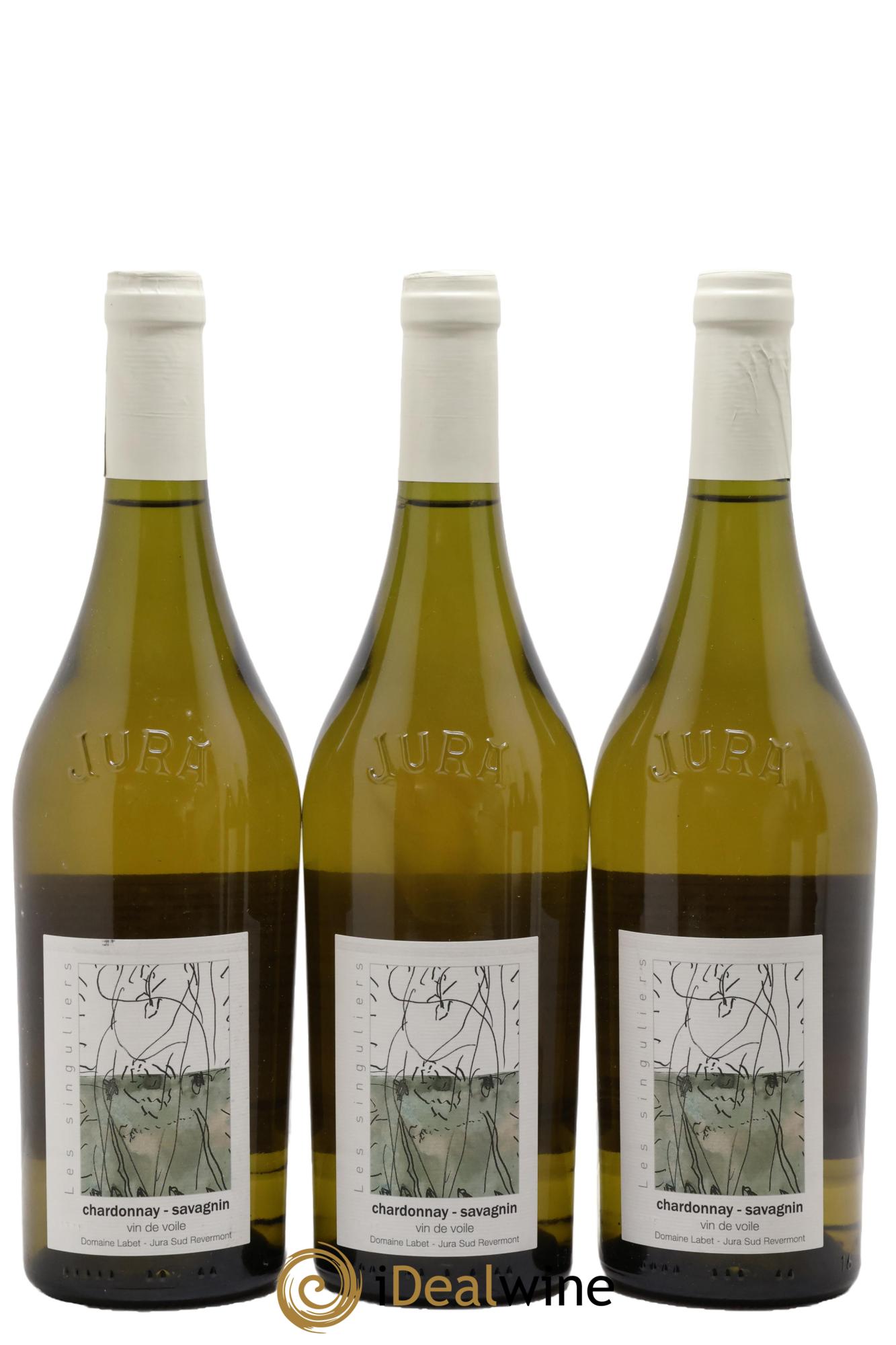 Côtes du Jura Vin de Voile Chardonnay-Savagnin Romain - Julien - Charline Labet 2019 - Lotto di 3 bottiglie - 0