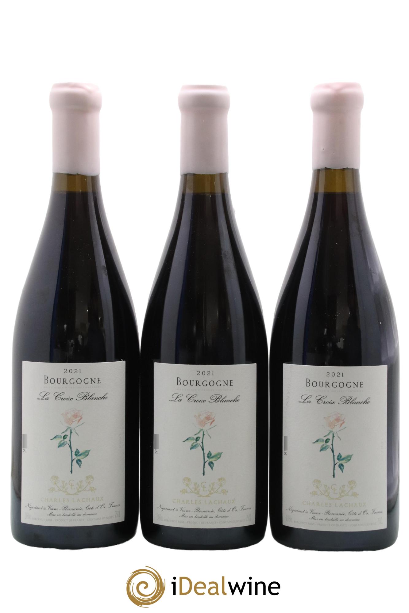 Bourgogne La Croix Blanche Charles Lachaux 2021 - Lot de 3 bouteilles - 0