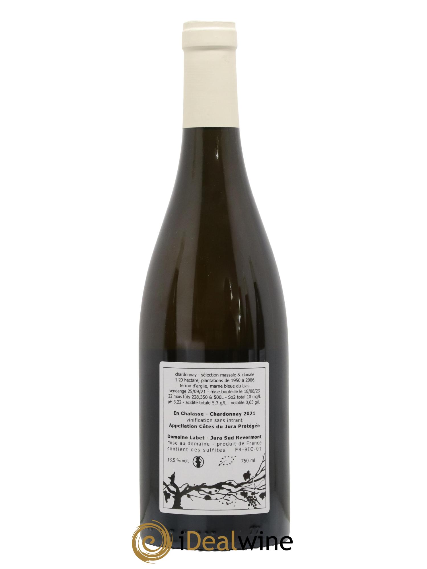 Côtes du Jura Chardonnay En Chalasse Romain - Julien - Charline Labet 2021 - Lot de 1 bouteille - 1