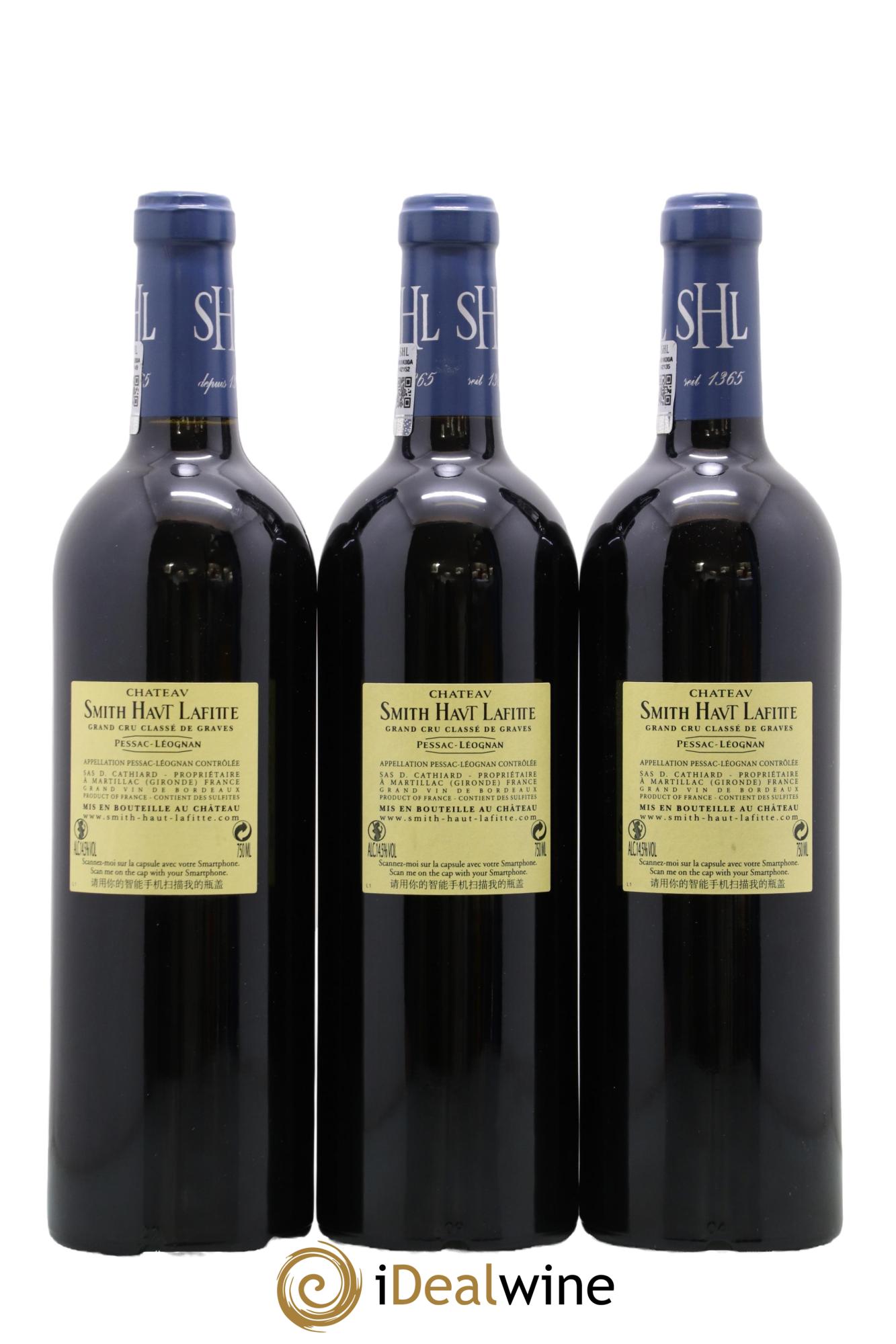 Château Smith Haut Lafitte Cru Classé de Graves 2009 - Lot of 3 bottles - 1