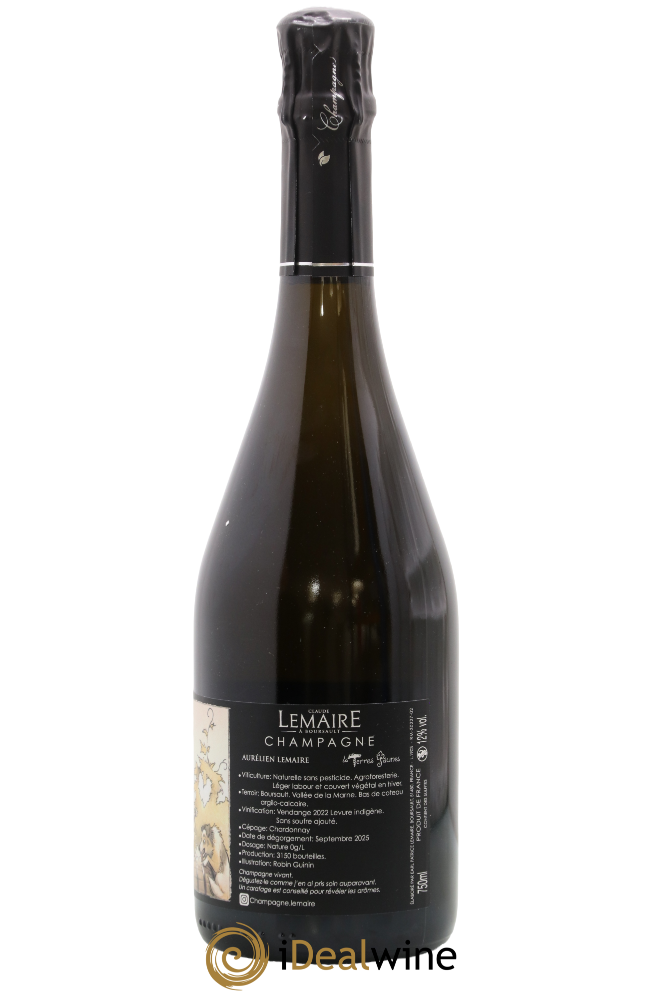 Les Terres Jaunes Aurélien Lemaire 2022 - Lot of 1 bottle - 1