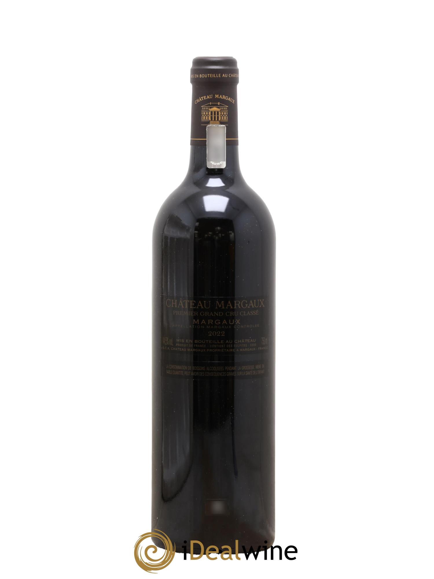 Château Margaux 1er Grand Cru Classé 2022 - Lot de 1 bouteille - 1