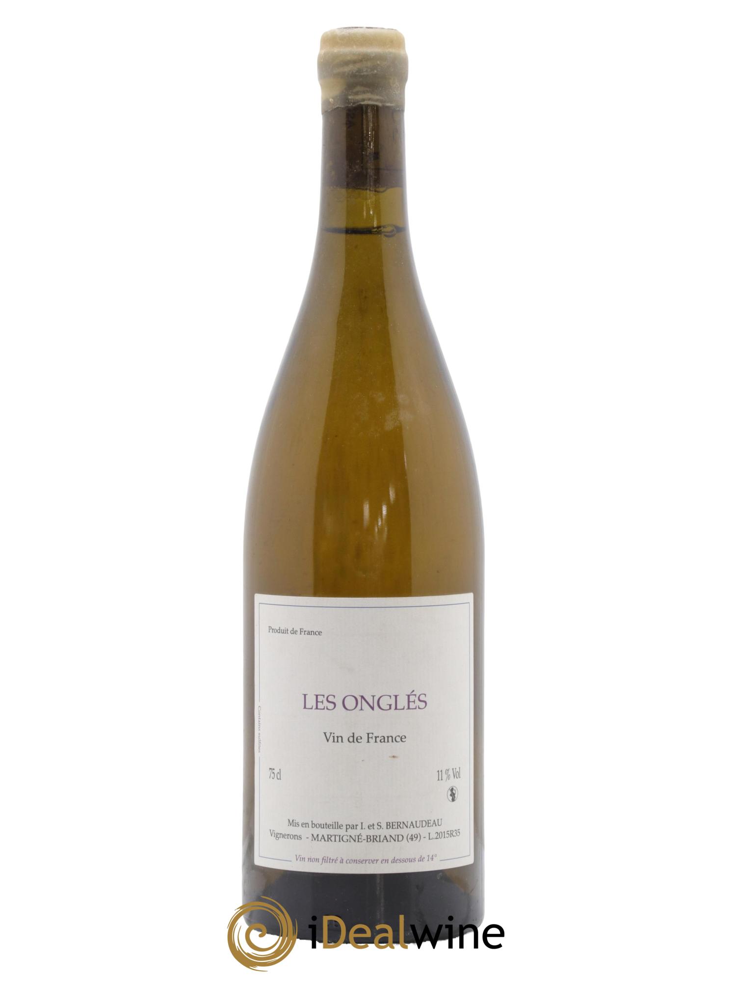 Vin de France Les Onglés Stéphane Bernaudeau 2015 - Lot de 1 bouteille - 0