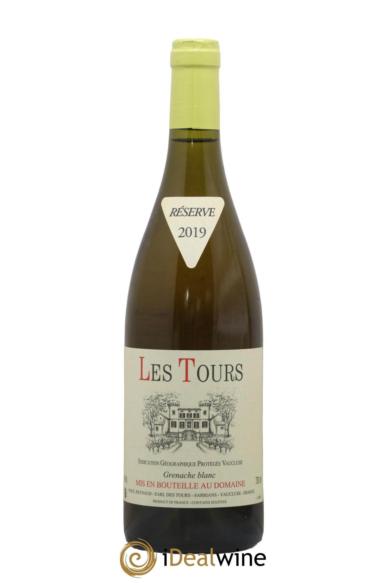 IGP Vaucluse (Vin de Pays de Vaucluse) Les Tours Grenache Blanc Emmanuel Reynaud 2019 - Posten von 1 Flasche - 0