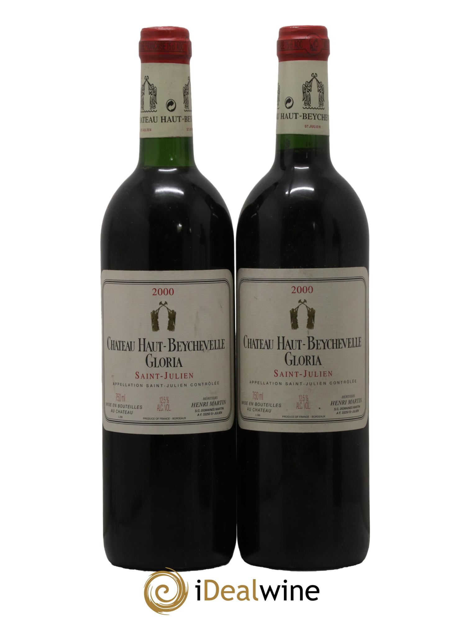 Château Haut Beychevelle Gloria 2000 - Lot de 2 bouteilles - 0