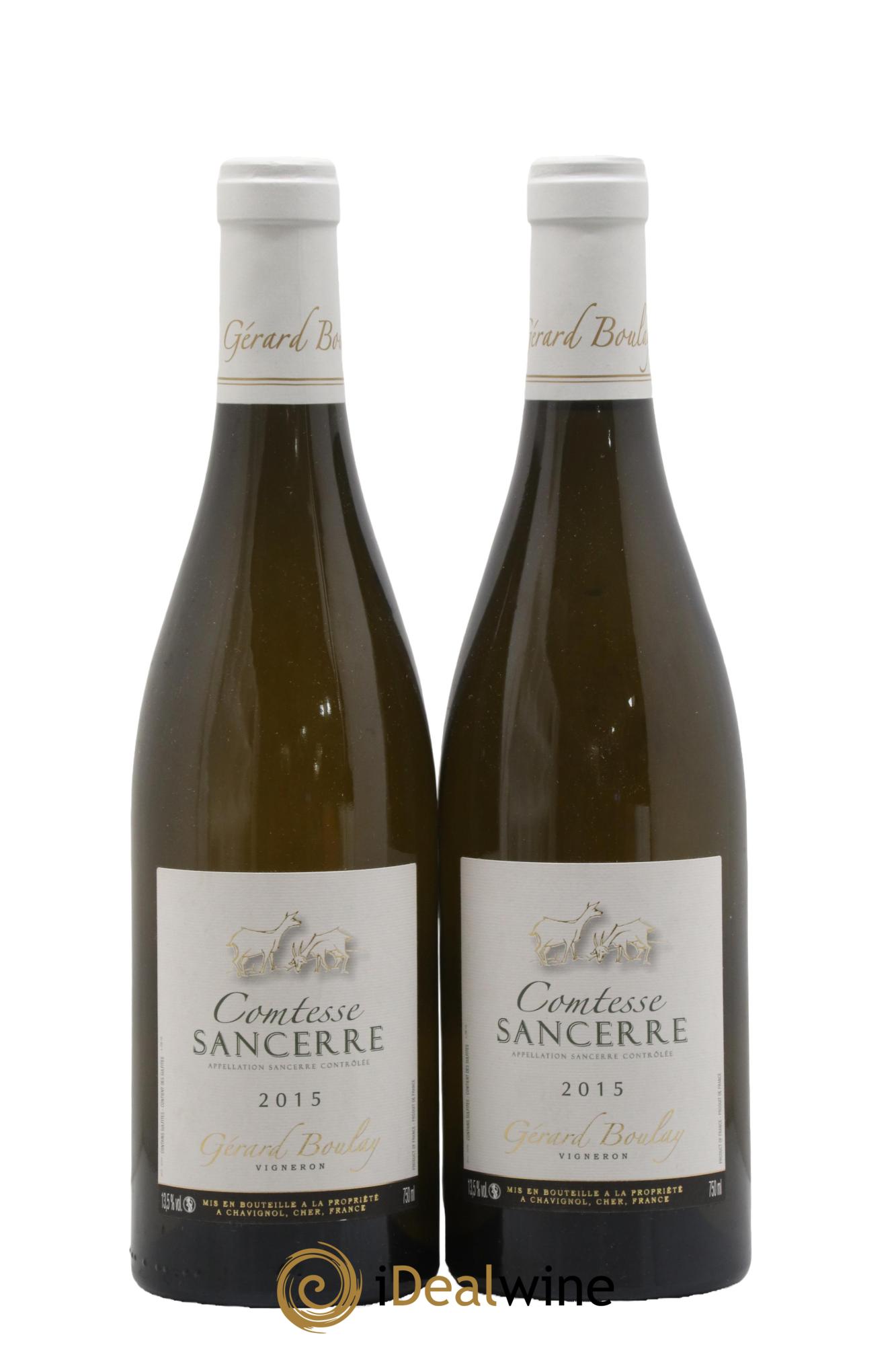 Sancerre Comtesse Gérard Boulay 2015 - Lot of 2 bottles - 0