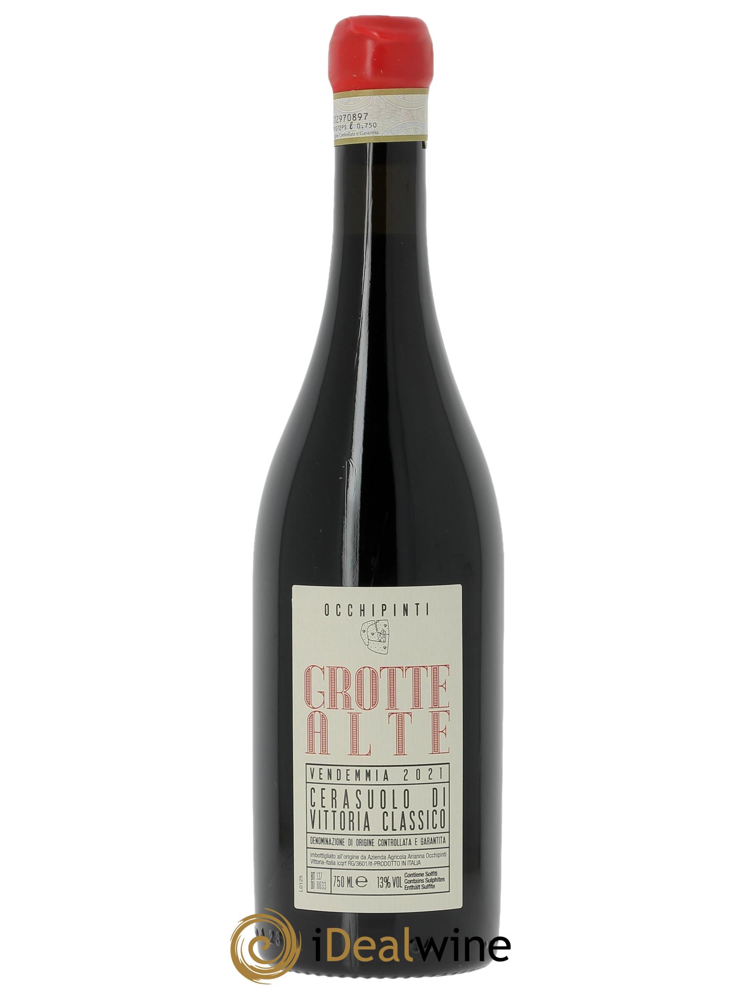 Cerasuolo di Vittoria Classico DOCG Grotte Alte Azienda Agricola Arianna Occhipinti 2021 - Lote de 1 botella - 0