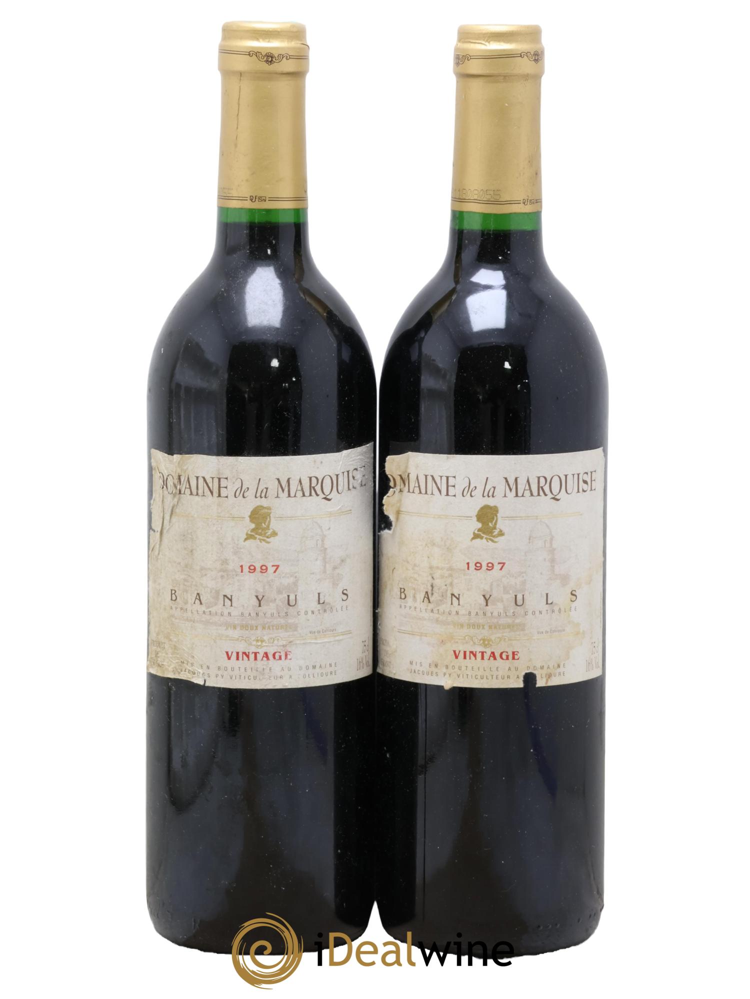 Banyuls Domaine de La Marquise 1997 - Lot de 2 bouteilles - 0