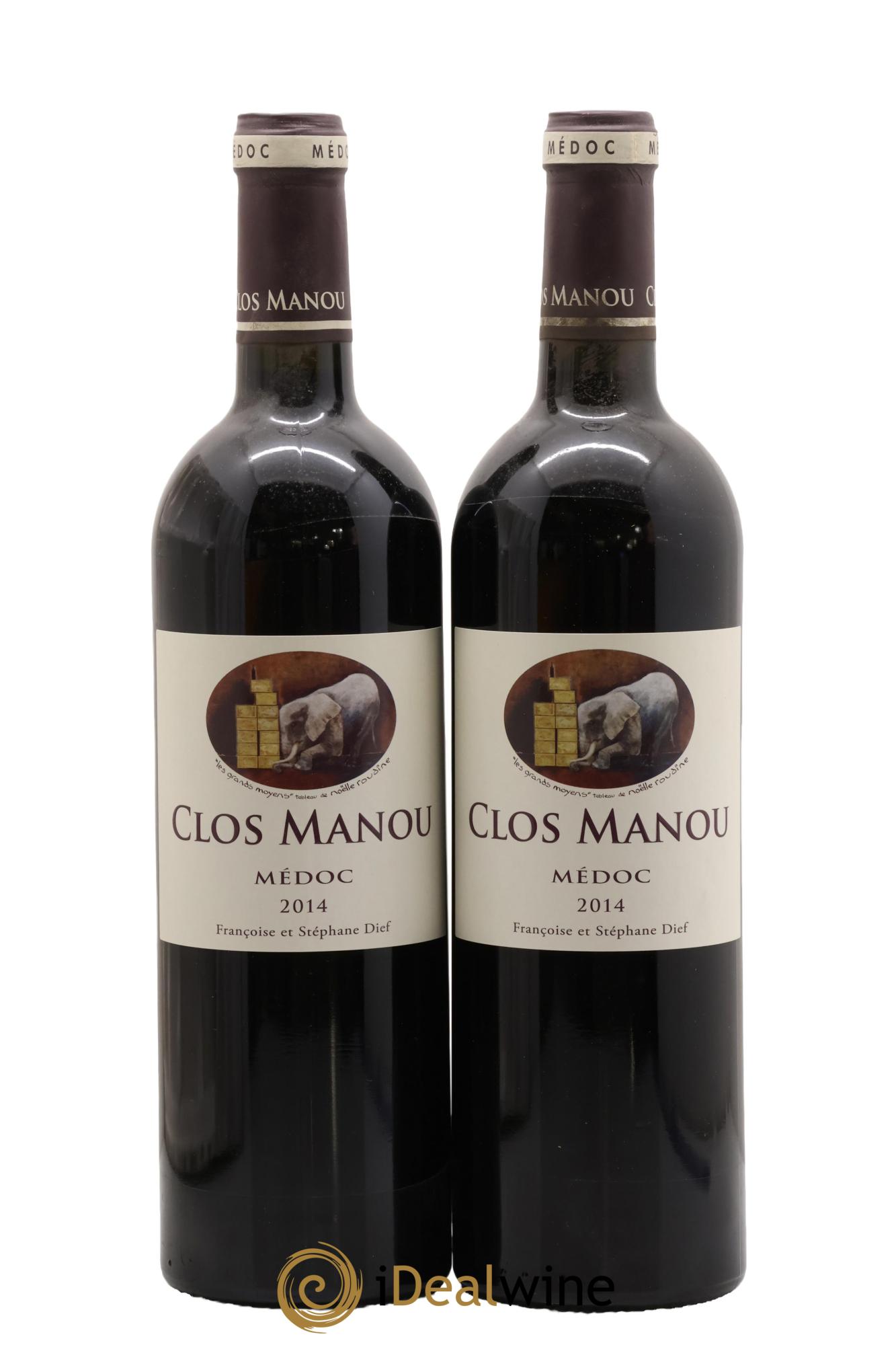 Clos Manou 2014 - Lot of 2 bottles - 0