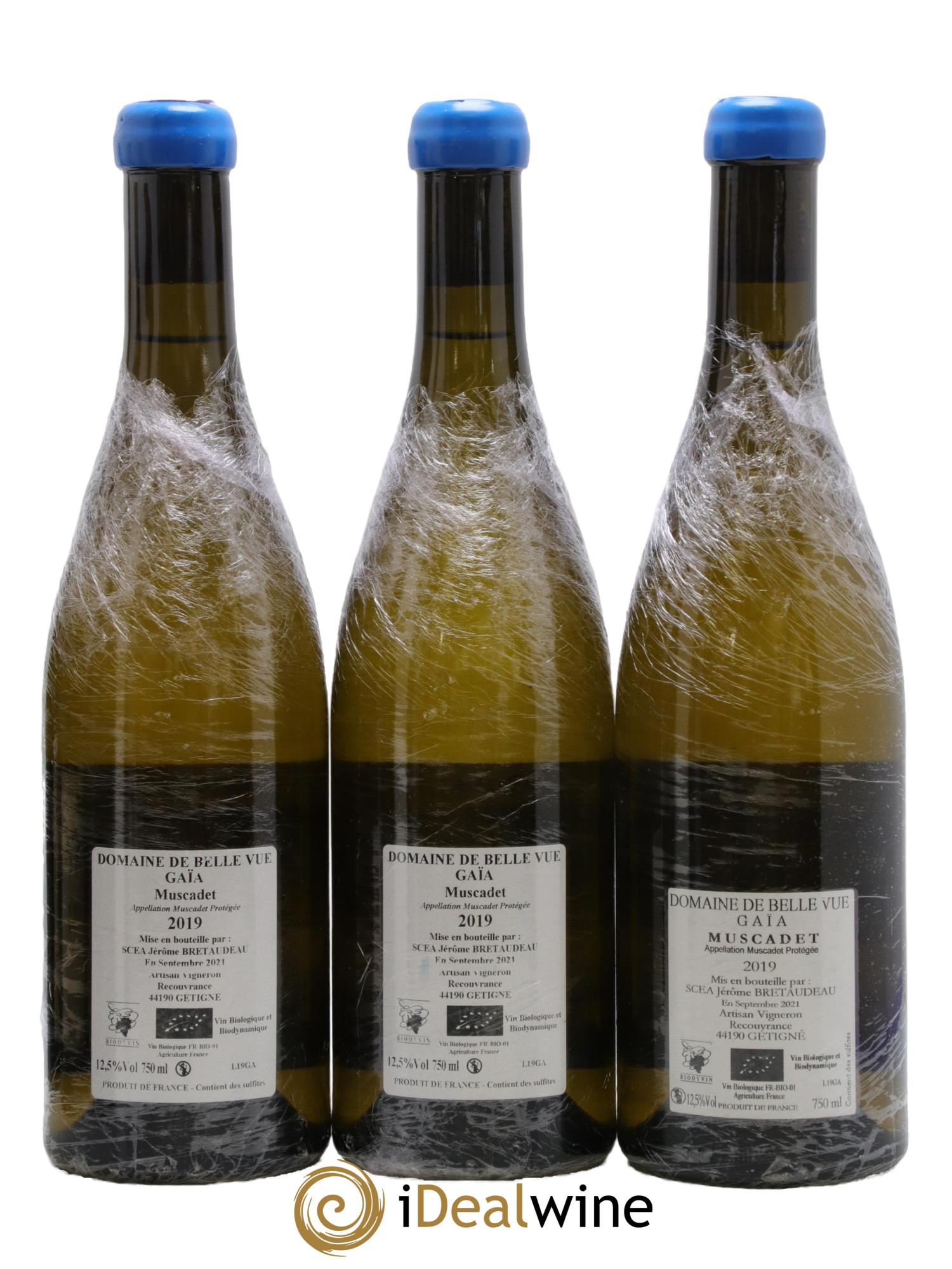 Vin de France Gaïa Jérôme Bretaudeau - Domaine de Bellevue 2019 - Lotto di 3 bottiglie - 1