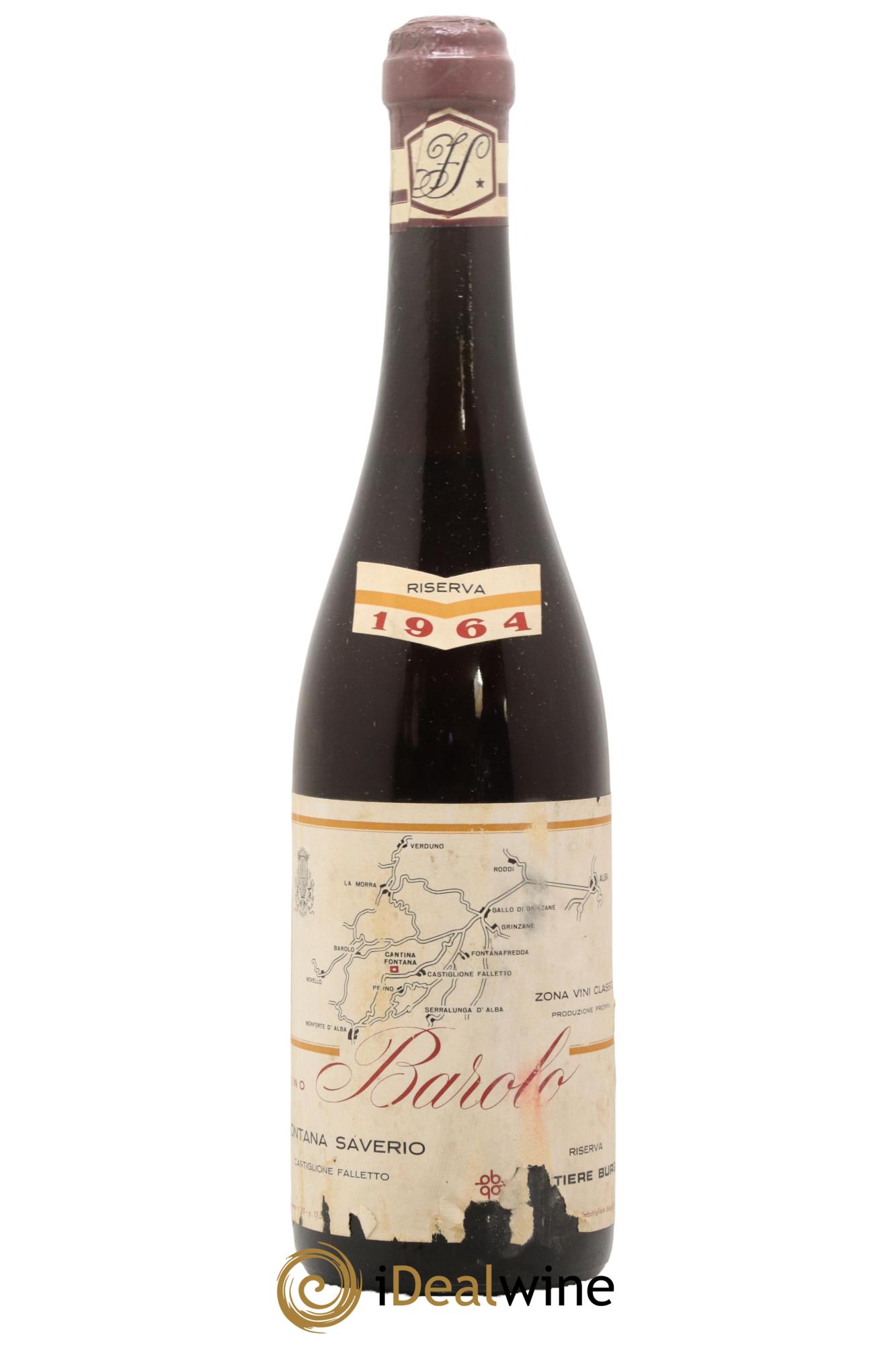 Barolo Riserva Fontana Saverio 1964 - Lot de 1 bouteille - 0