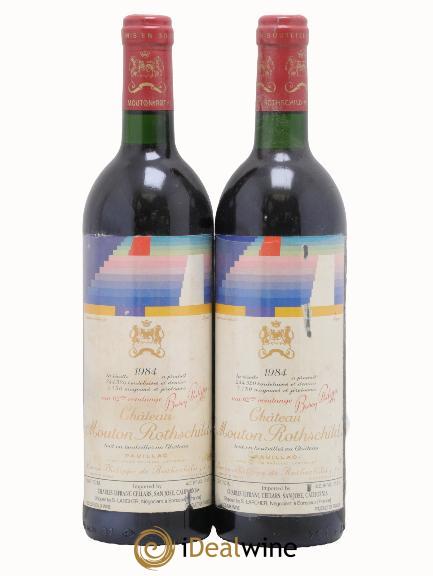 Château Mouton Rothschild 1er Grand Cru Classé 1984 - Lotto di 2 bottiglie - 0