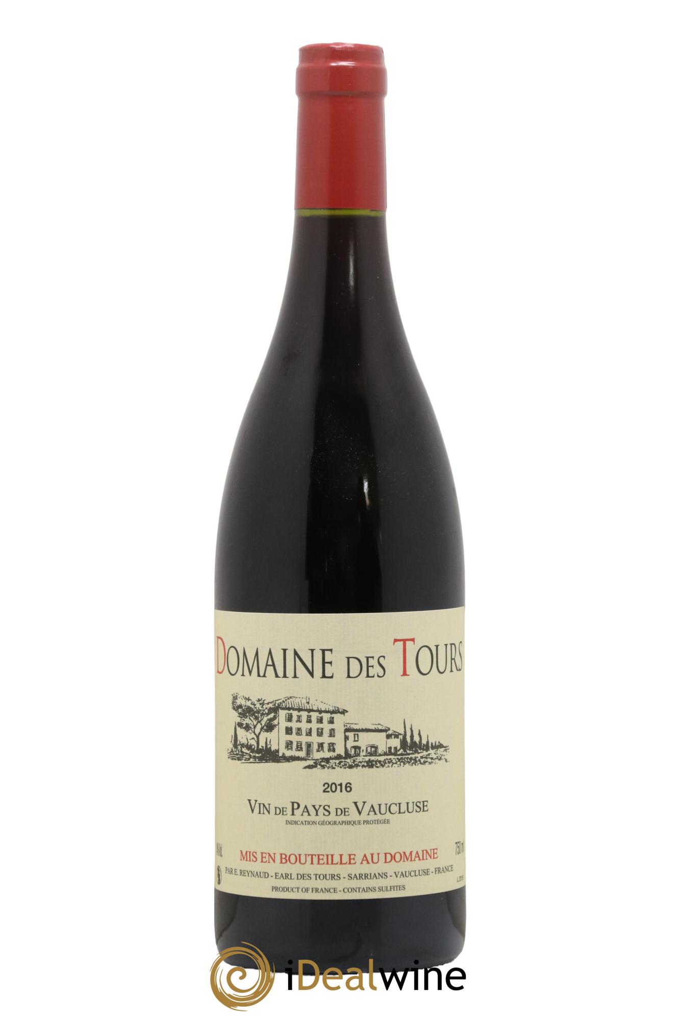 Vaucluse (Vin de Pays de Vaucluse) Domaine des Tours Emmanuel Reynaud 2016 - Lot de 1 bouteille - 0