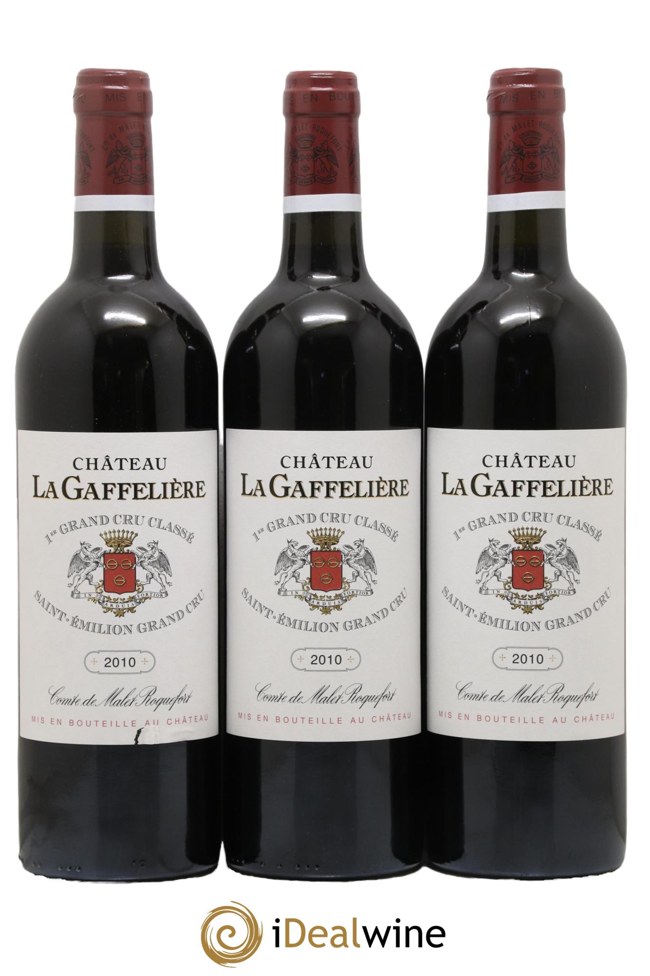 Château la Gaffelière 1er Grand Cru Classé B 2010 - Posten von 3 Flaschen - 0