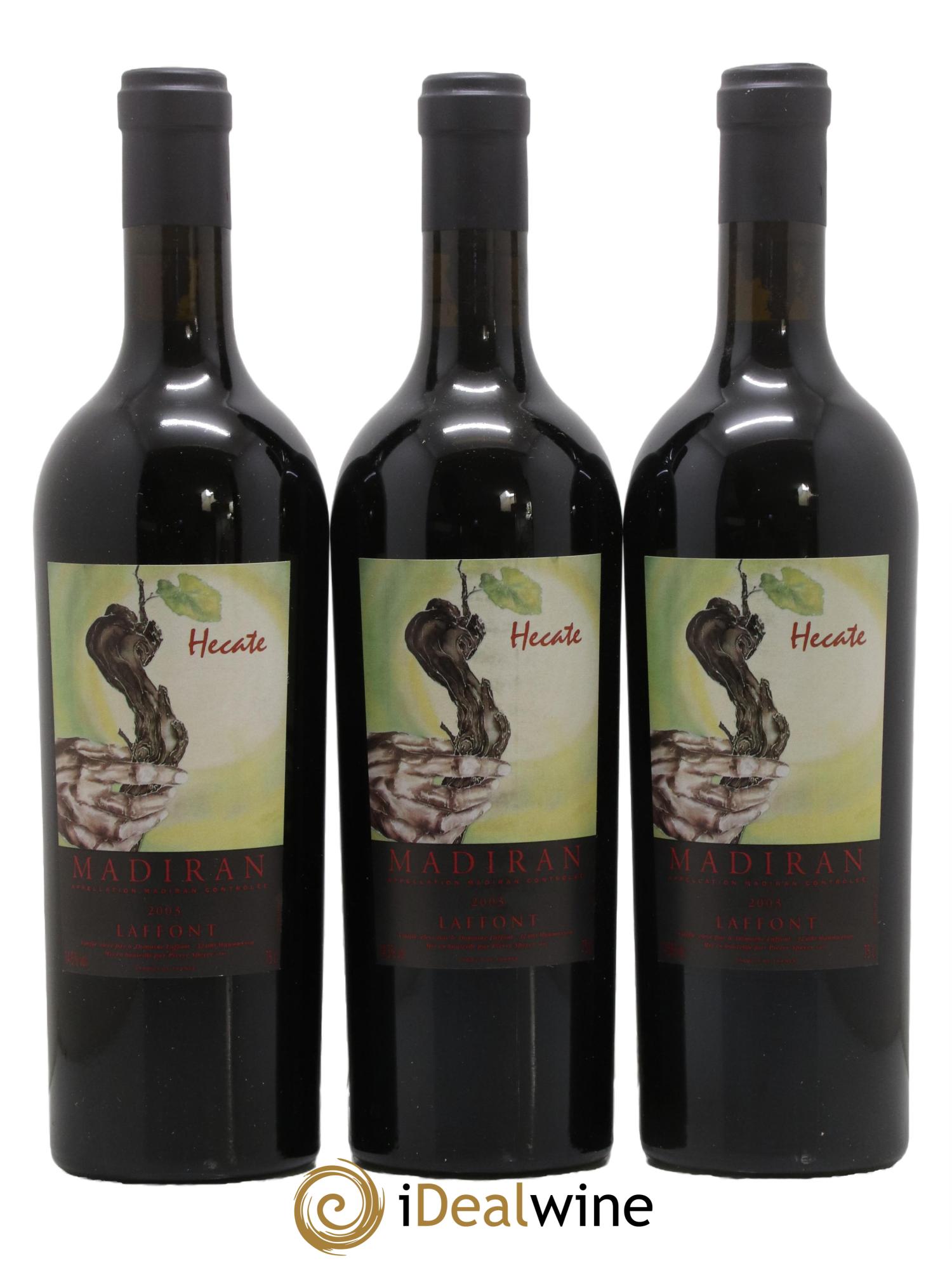 Madiran Cuvée Hécate Domaine Laffont 2003 - Lot de 3 bouteilles - 0