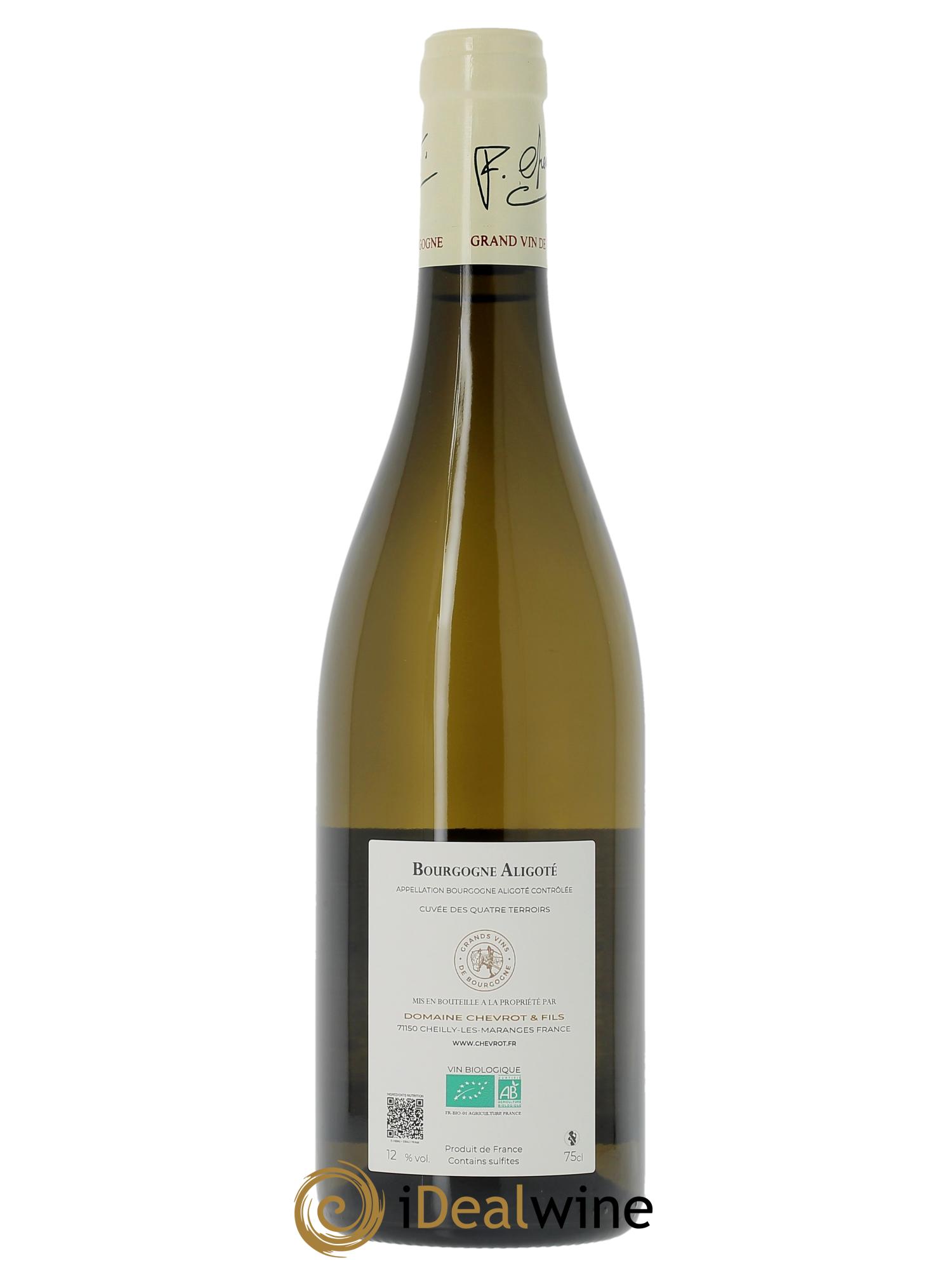 Bourgogne Aligoté Quatre Terroirs Domaine Chevrot  2024 - Lot of 1 bottle - 1