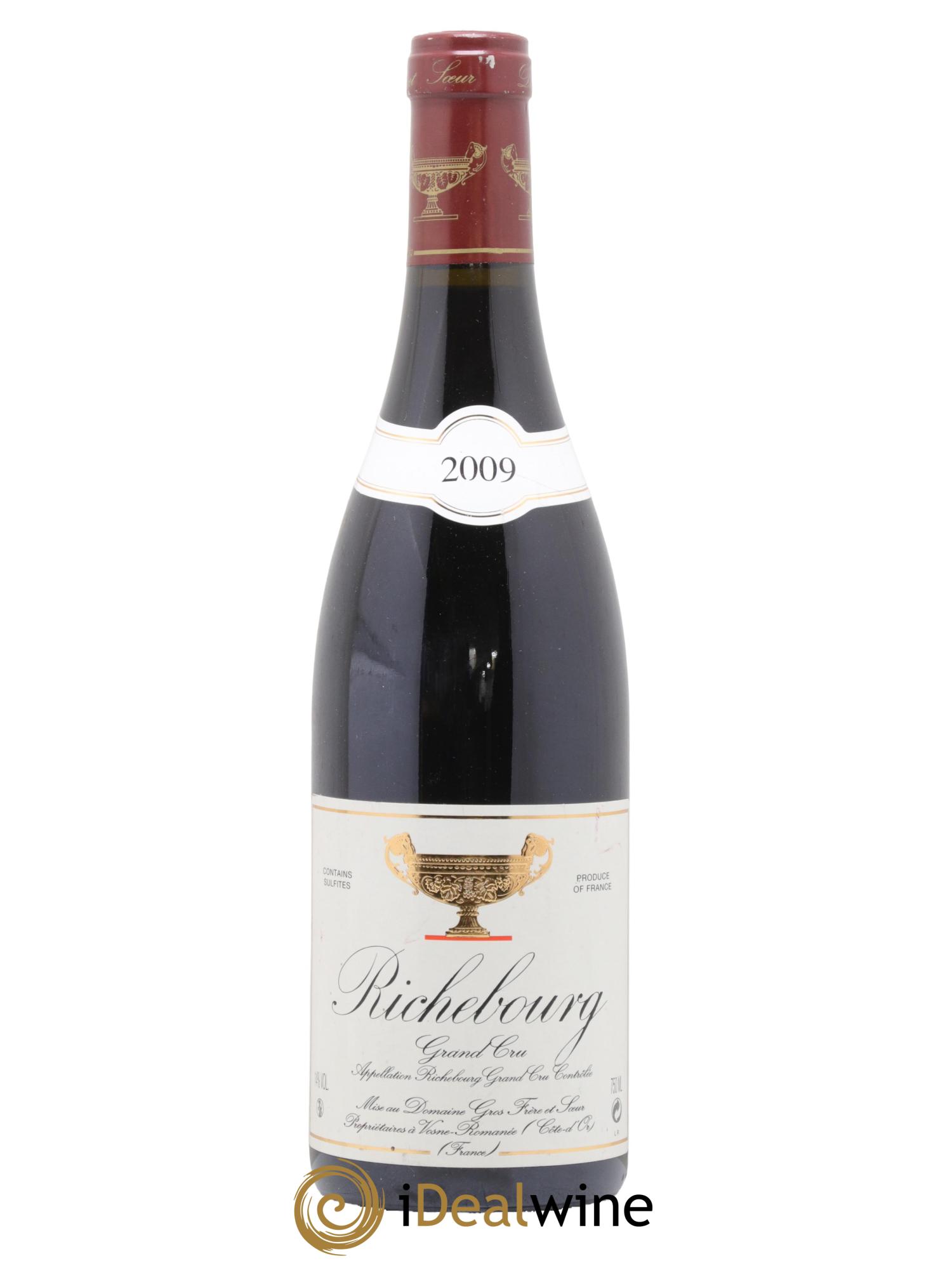 Richebourg Grand Cru Gros Frère & Soeur 2009 - Lot de 1 bouteille - 0