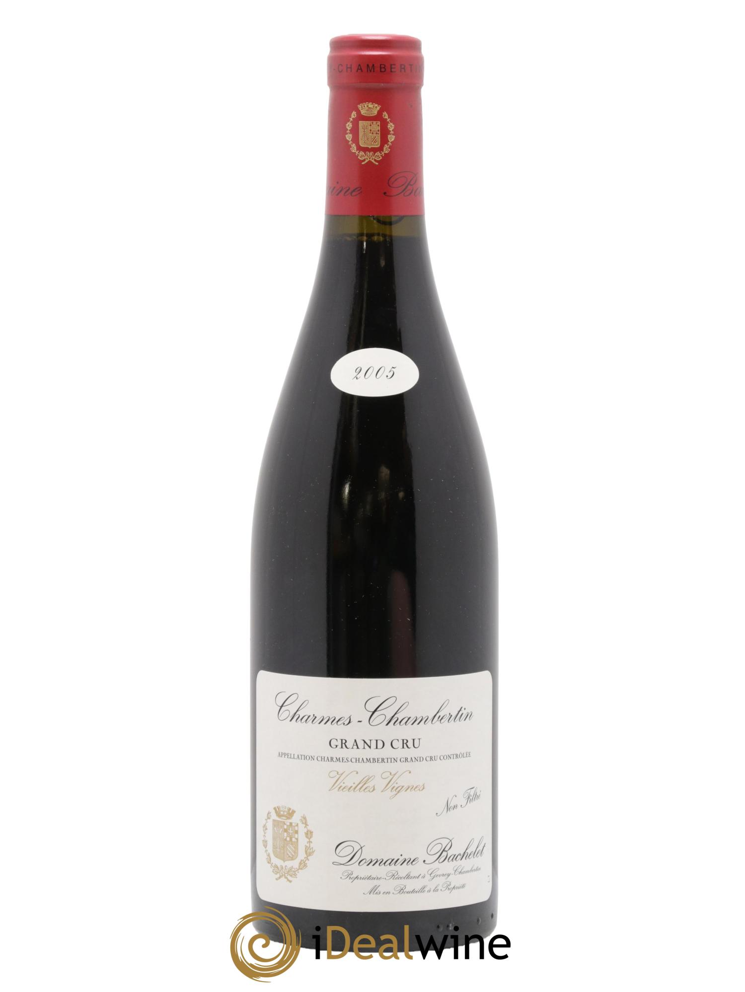 Charmes-Chambertin Grand Cru Vieilles Vignes Denis Bachelet (Domaine) 2005 - Lot de 1 bouteille - 0