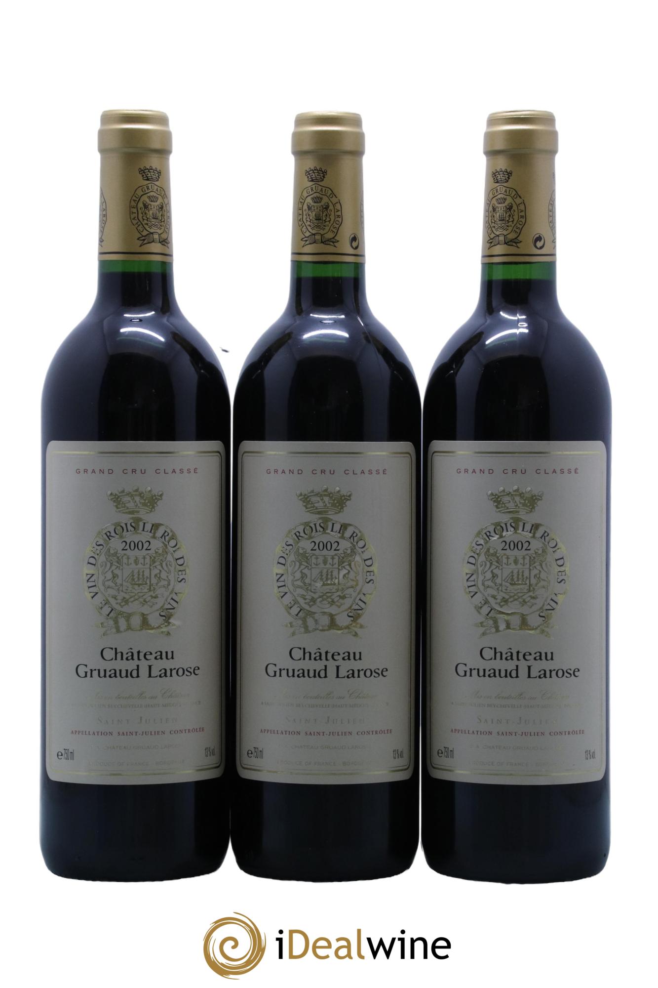 Château Gruaud Larose 2ème Grand Cru Classé 2002 - Lot de 6 bouteilles - 1